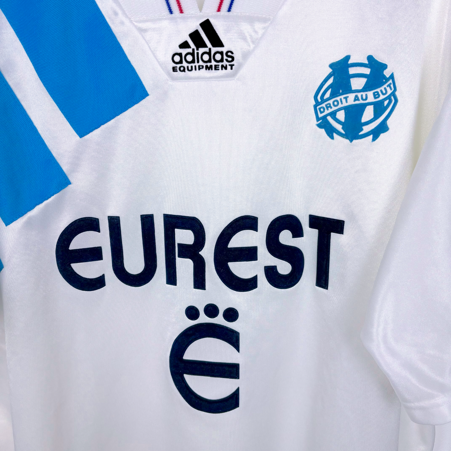 Olympique Marseille 1992/1993/1994 Home Football Maillot Shirt Adidas