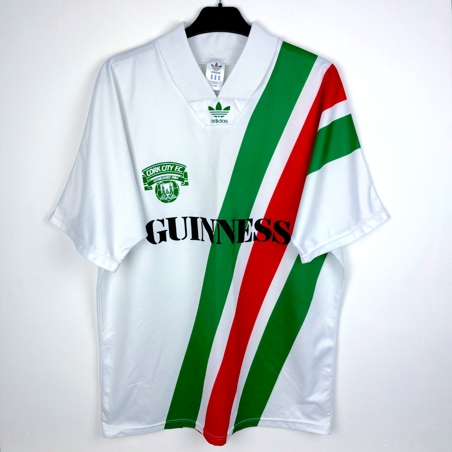 Cork City 1991-1992 Football Shirt Jersey Adidas Guinness
