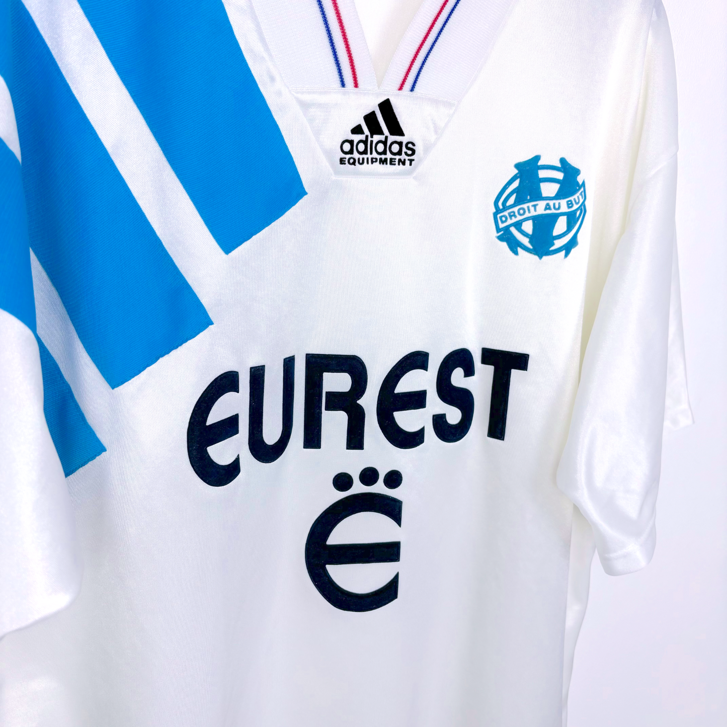 Olympique Marseille 1992/1993/1994 Home Football Maillot Shirt Adidas