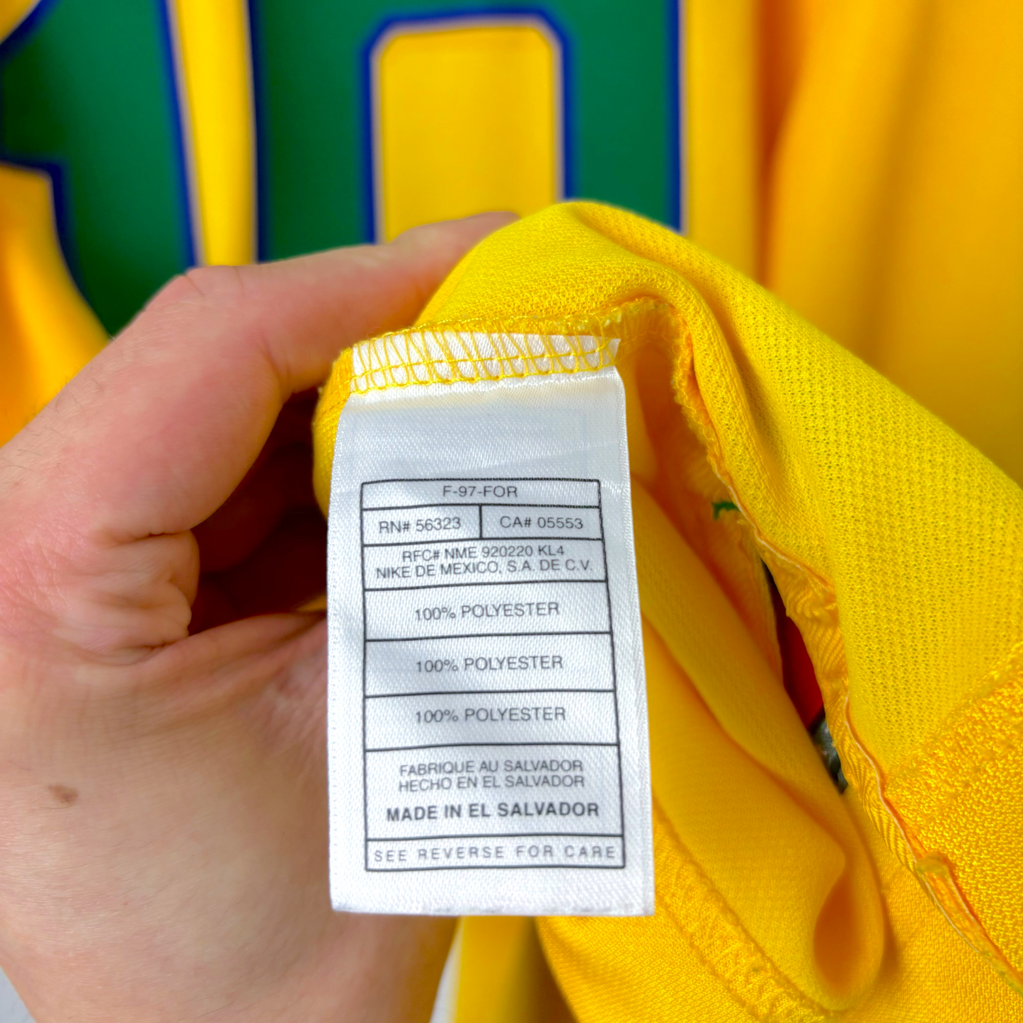 Brazil Copa America 1997-1998 Home Football Shirt Camisa Nike - Ronaldo