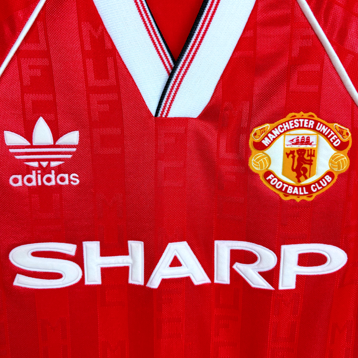 Manchester United 1988/1989/1990 Home Football Shirt Adidas