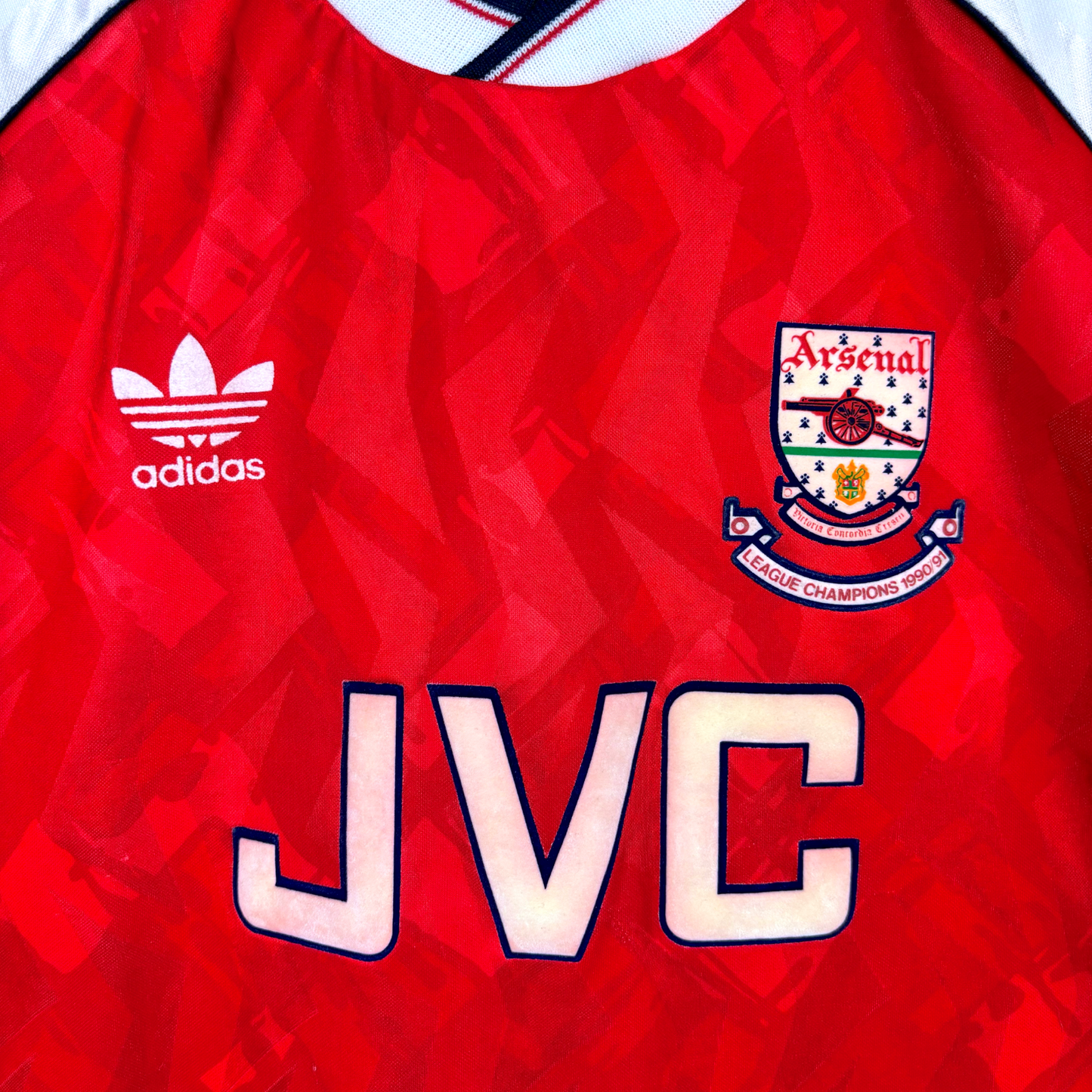 Arsenal 1990/1991/1992 Home Football Shirt Adidas League Champions