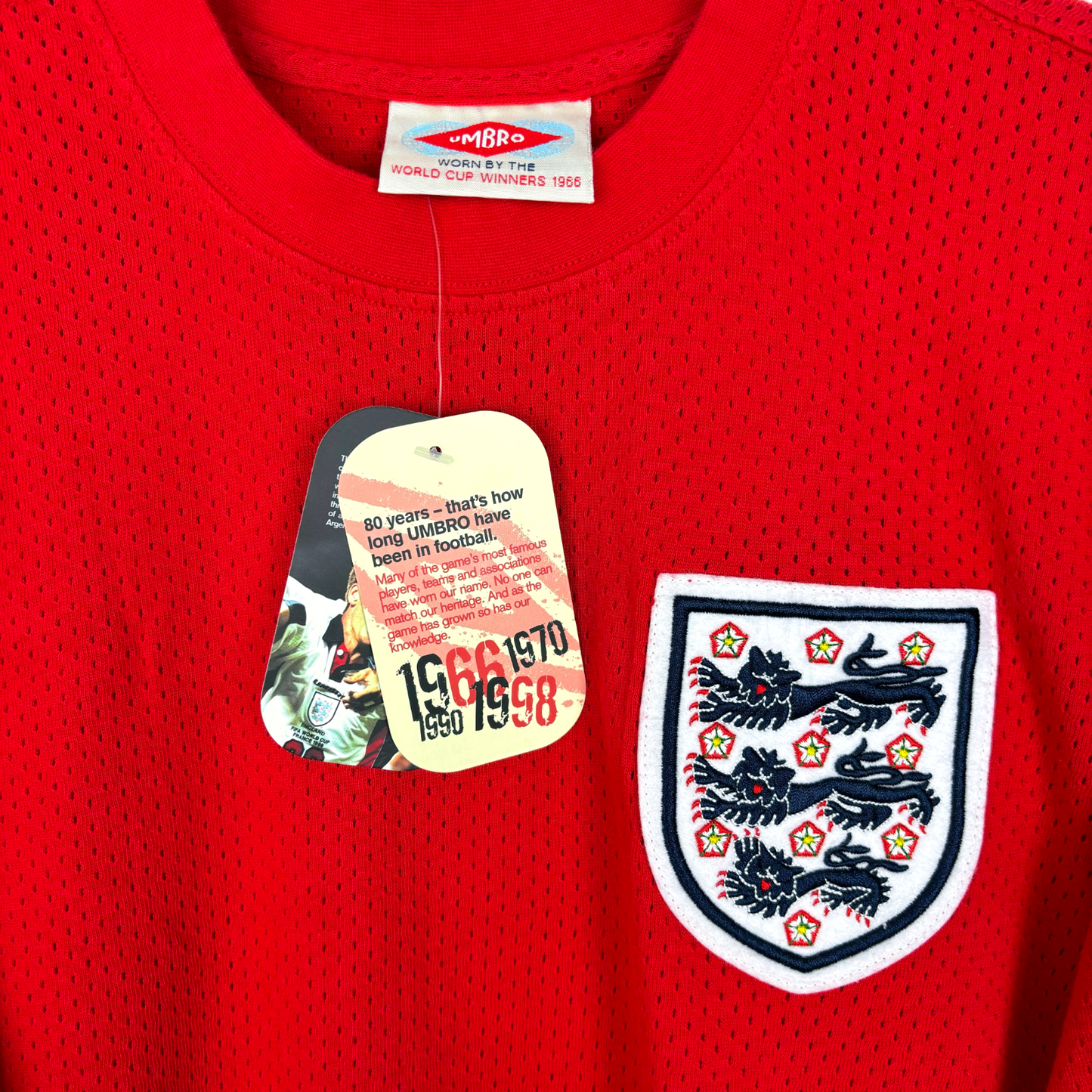 BNWT Reissue England 1970 World Cup Umbro Away Football Shirt