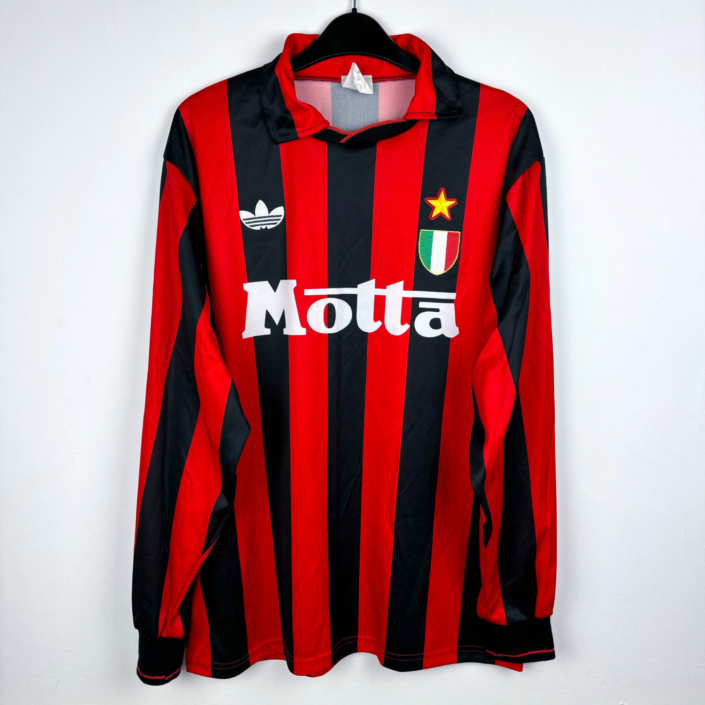 AC Milan 1992-1993 Home Longsleeve Football Shirt Maglia Calcio Adidas