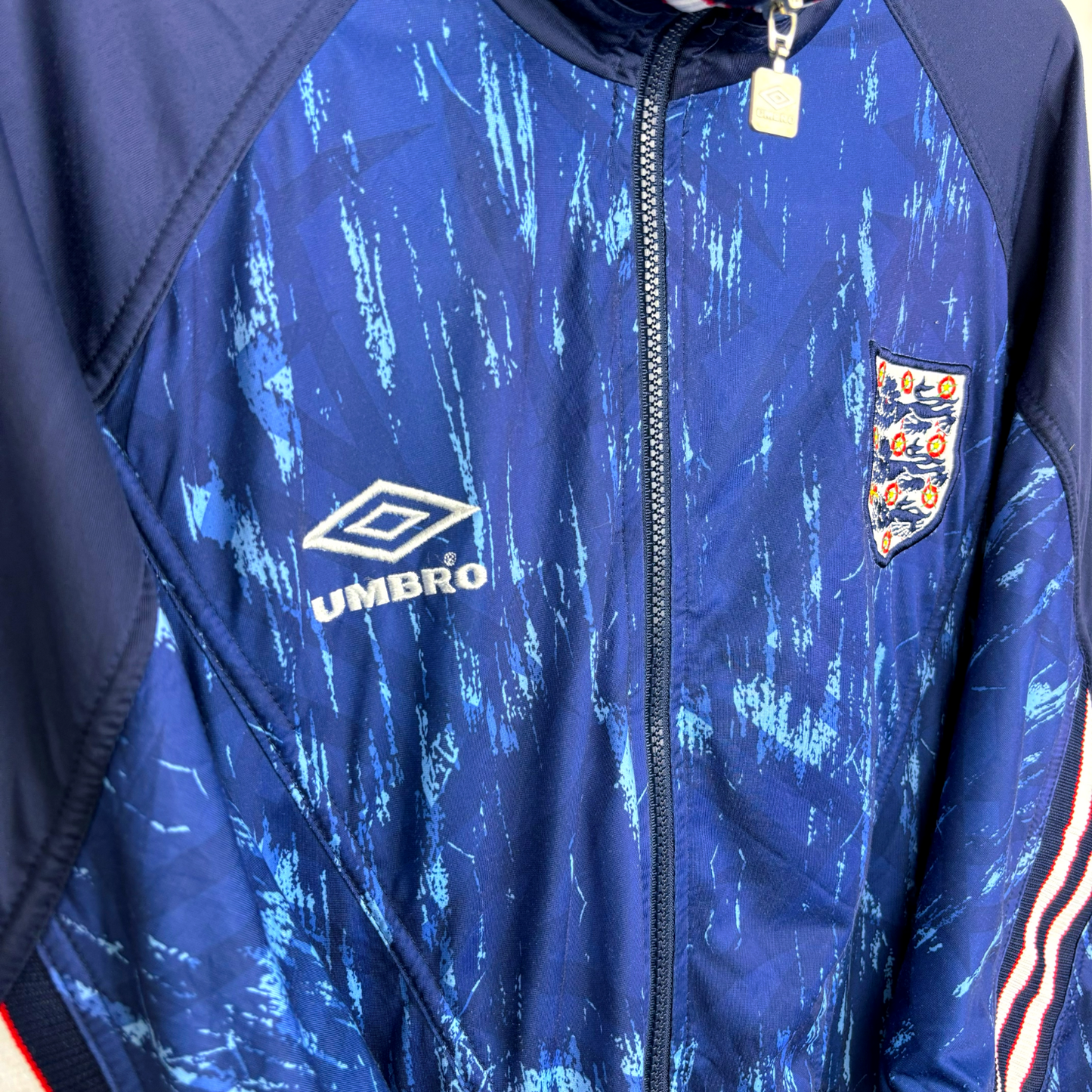 England 1993/1994/1995 Umbro Training Football Track Tracksuit Jacket