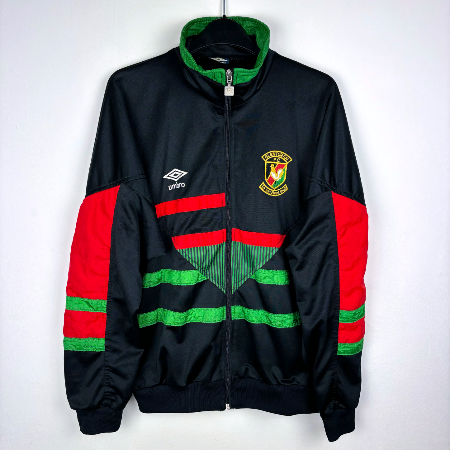 Glentoran 1992/1993/1994 Umbro Training Football Zip Track Tracksuit Ja