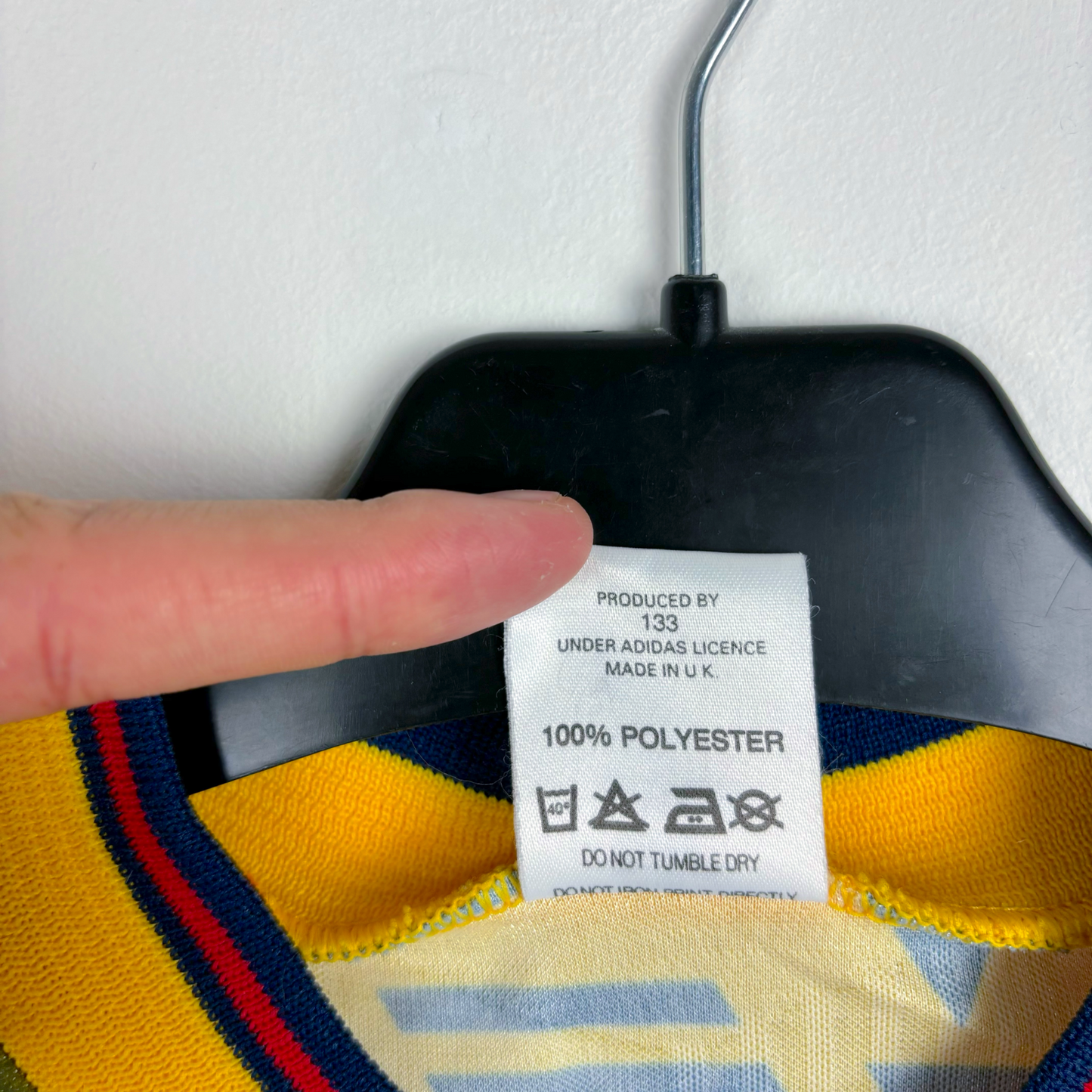Arsenal 1991/1992/1993 Bruised Banana Away Football Shirt Adidas