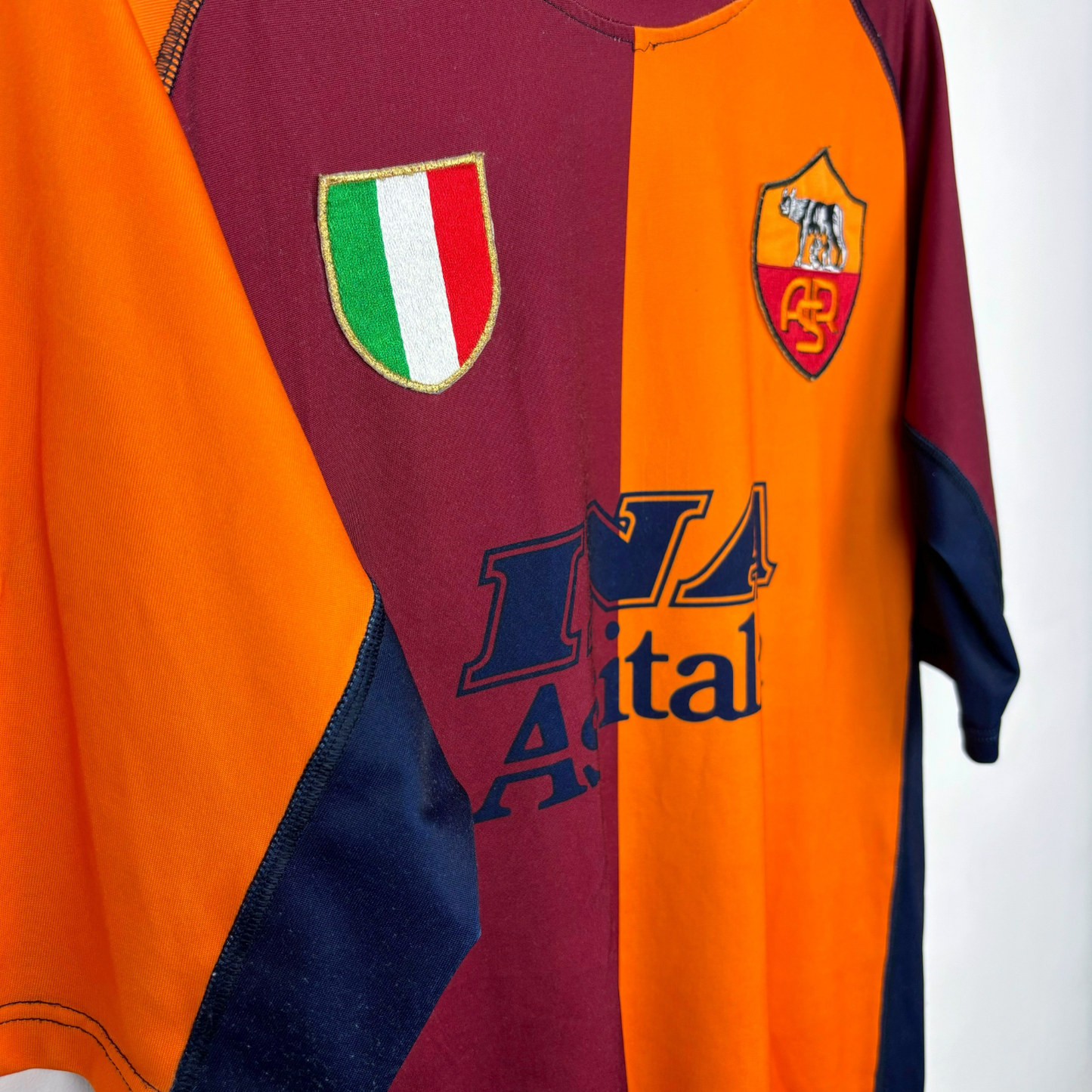 AS Roma 2001/2002 European UCL Football Shirt Maglia Calcio Kappa