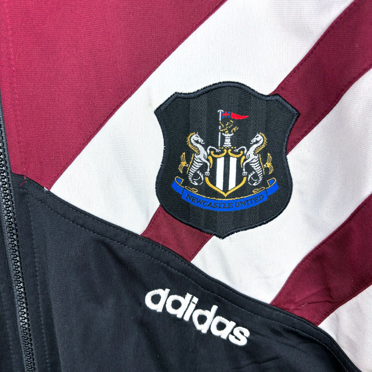 Newcastle United 1995-1996 Adidas Football Track Tracksuit Jacket