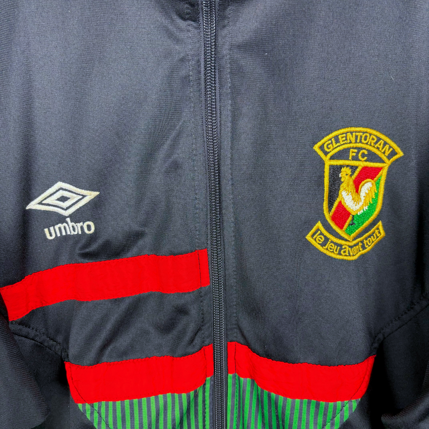 Glentoran 1992/1993/1994 Umbro Training Football Zip Track Tracksuit Ja