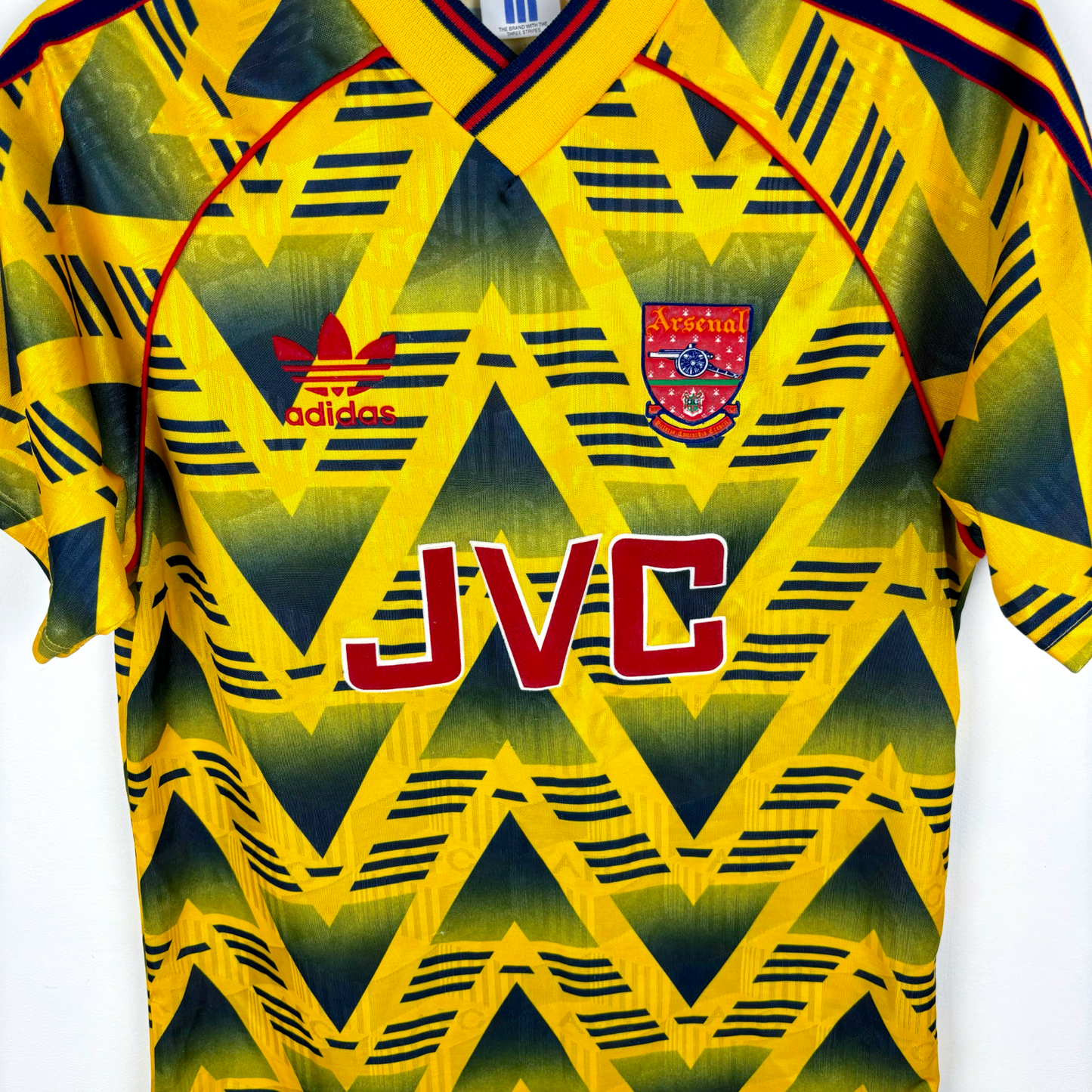 Arsenal 1991/1992/1993 Bruised Banana Away Football Shirt Adidas