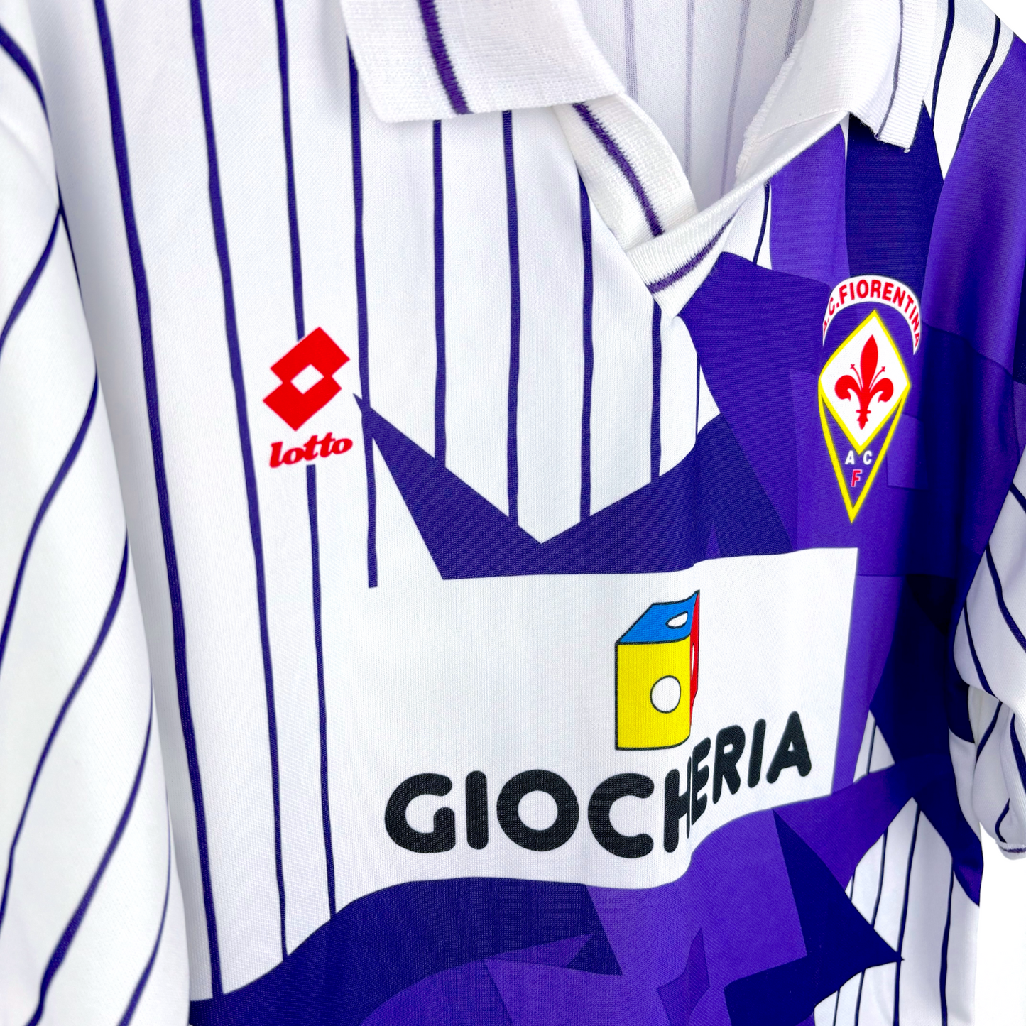 Fiorentina 1991-1992 Away Football Shirt Maglia Calcio Lotto