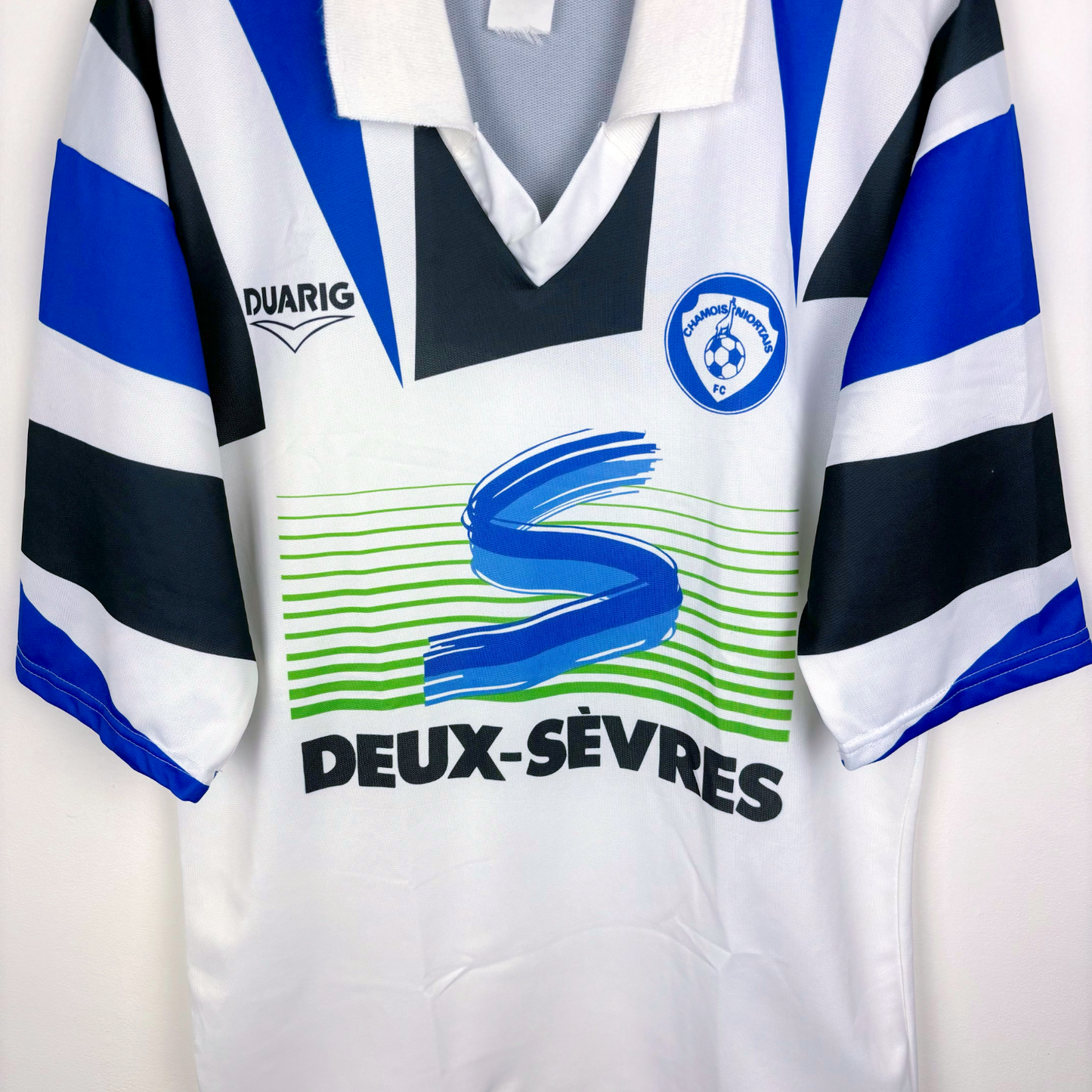 Chamois Niortais 1994-1995 Home Football Shirt Maillot Duarig