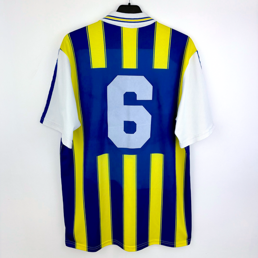 Fenerbahce 1996-1997 Home Football Shirt Jersey Adidas Match Issue/Worn