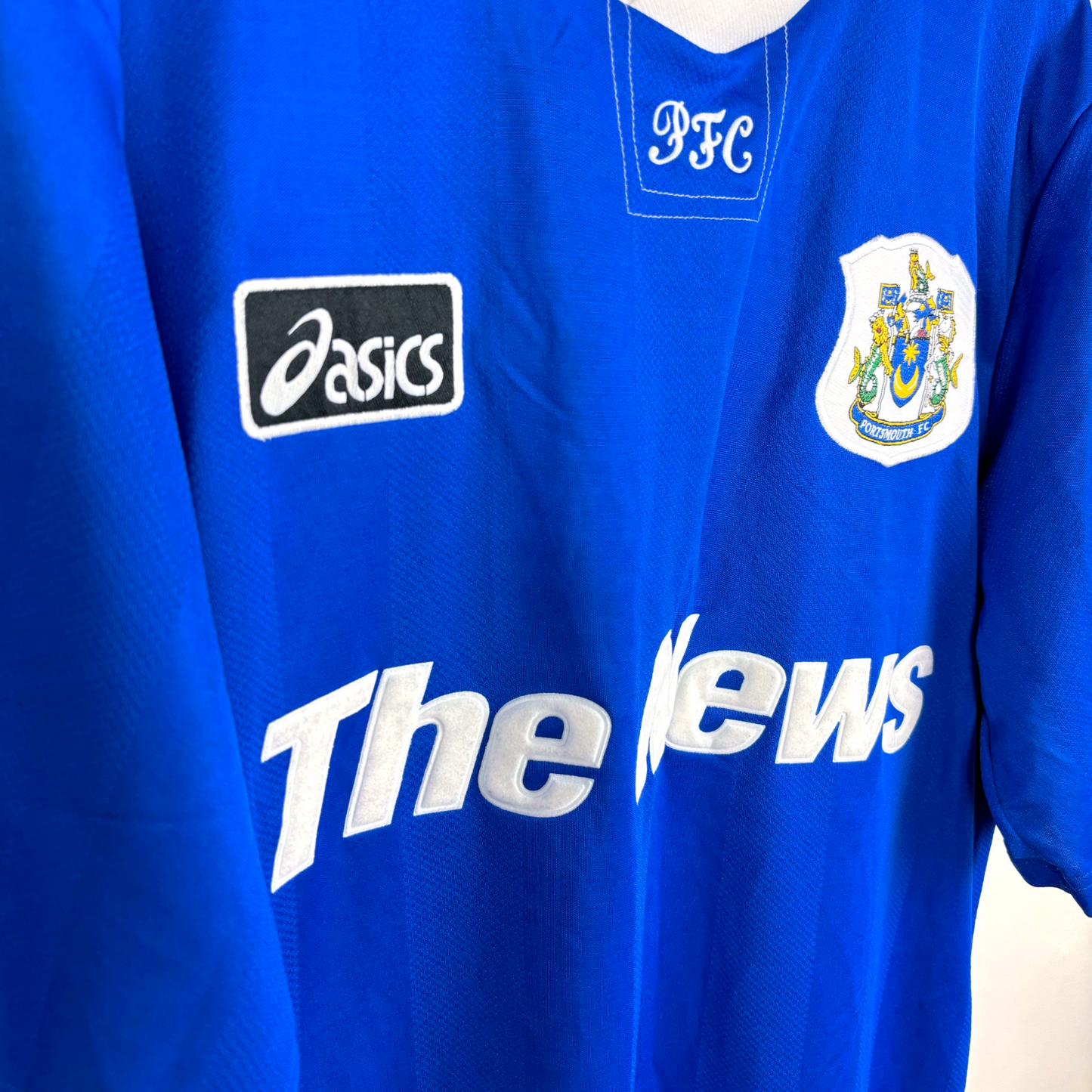 Portsmouth FC 1995/1996/1997 Home Football Shirt Asics Fratton Park