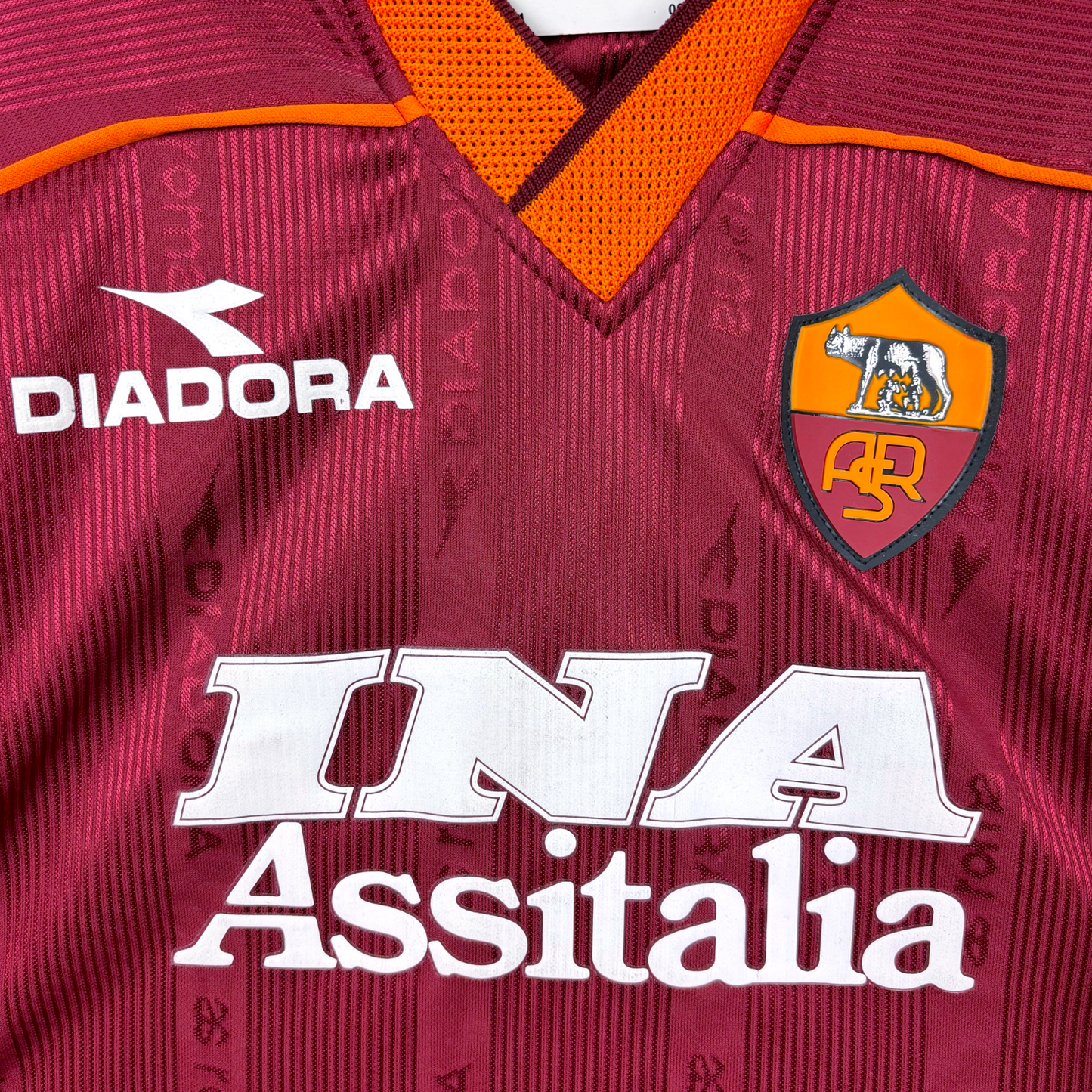BNWT AS Roma 1999/2000 Home Football Shirt Maglia Calcio Diadora Nakata