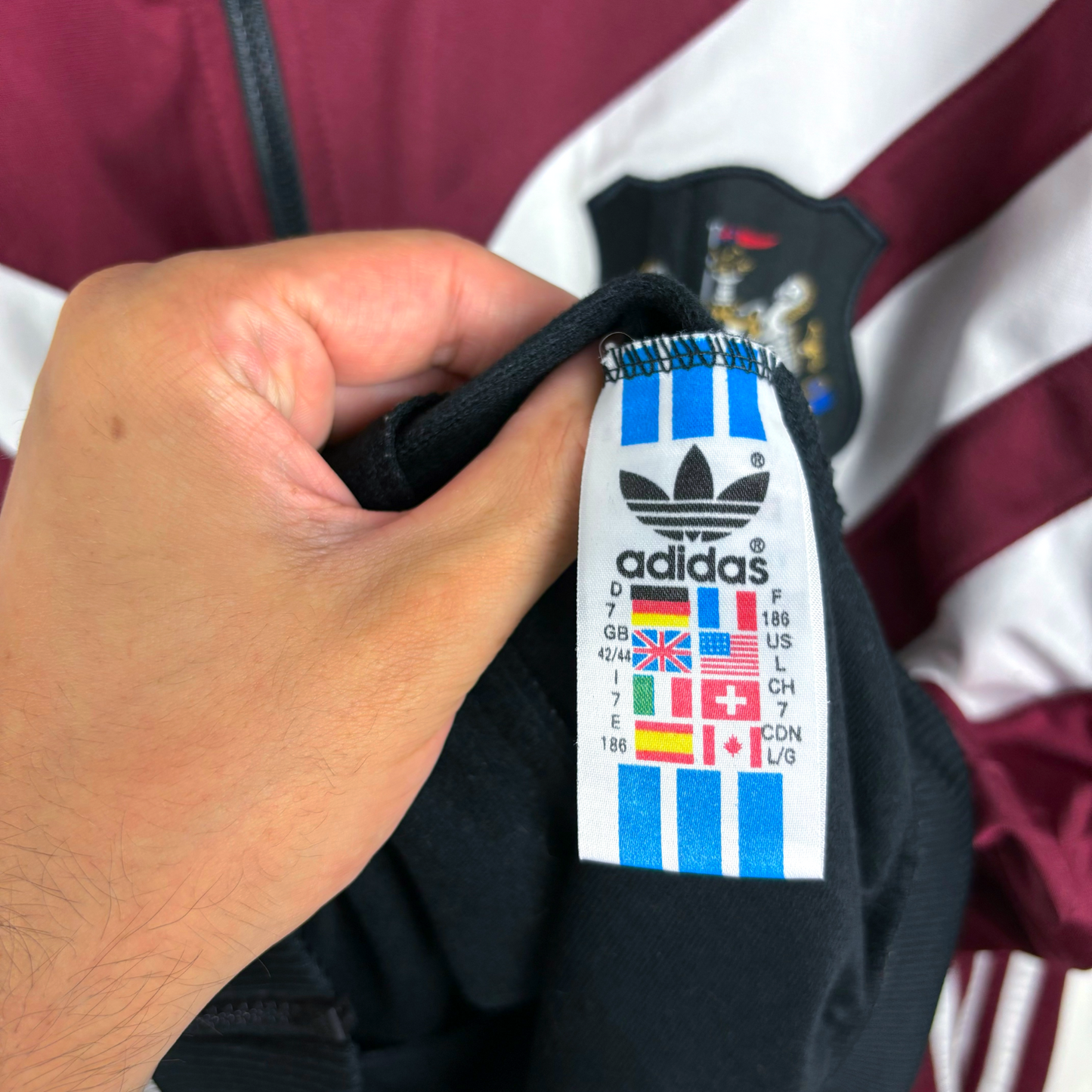 Newcastle United 1995-1996 Adidas Football Track Tracksuit Jacket