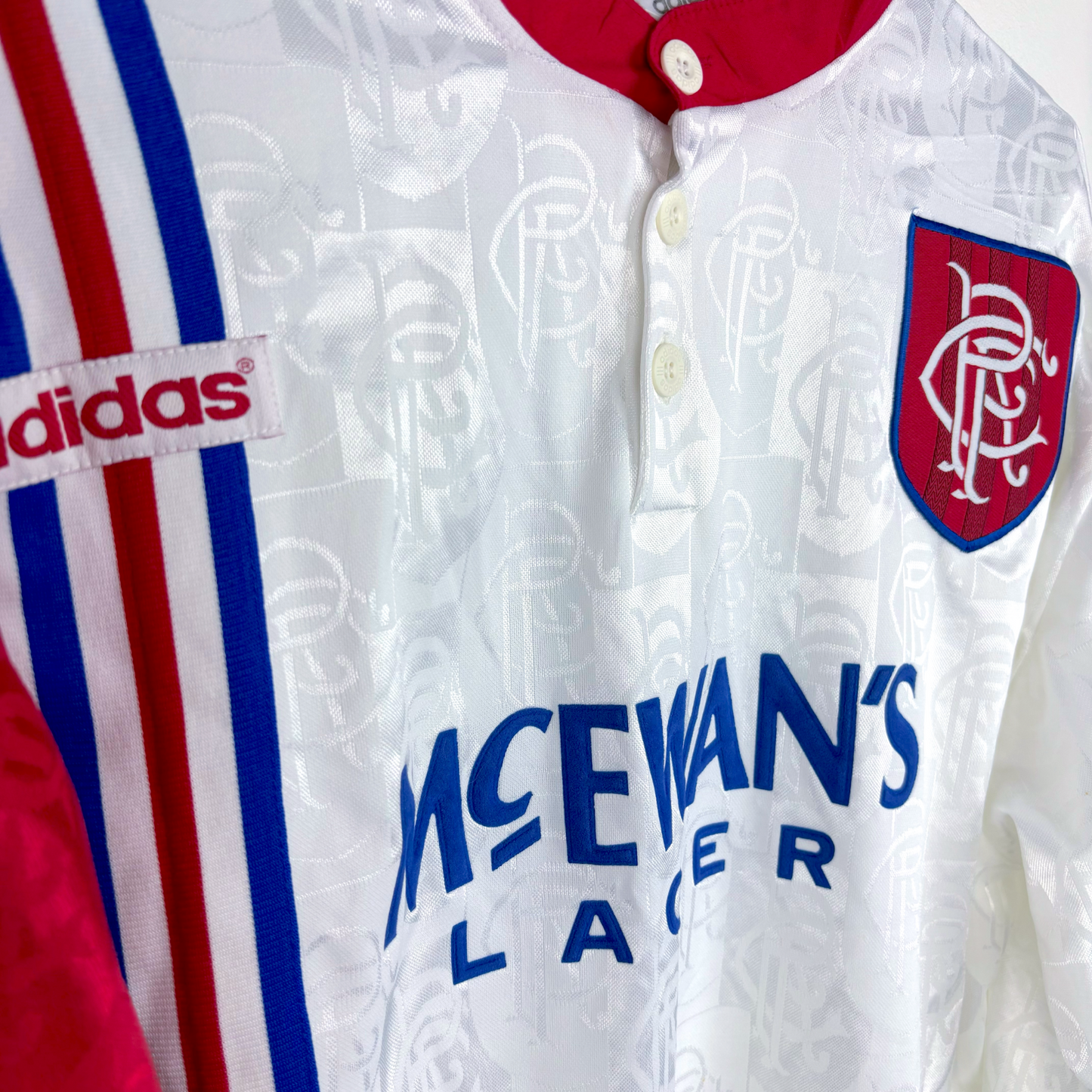Glasgow Rangers 1996-1997 Adidas Away Football Shirt Long Sleeve