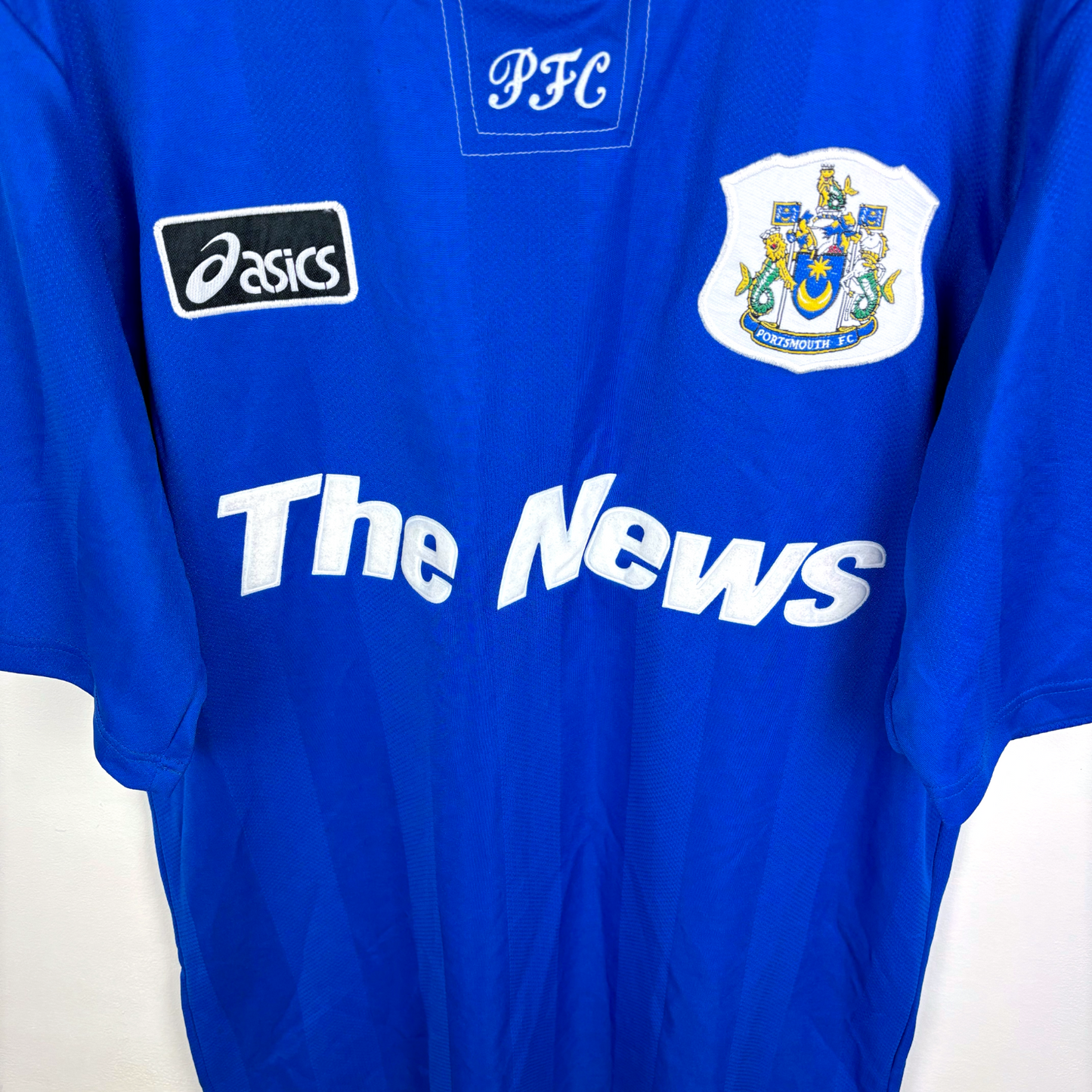Portsmouth FC 1995/1996/1997 Home Football Shirt Asics Fratton Park