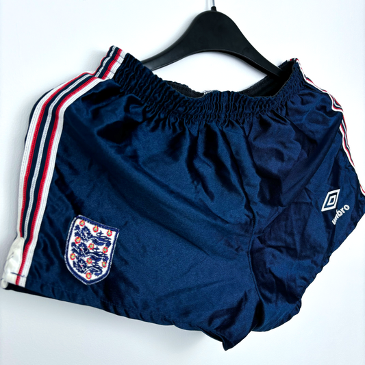 England 1984-1987 World Cup Home Football Shorts Umbro