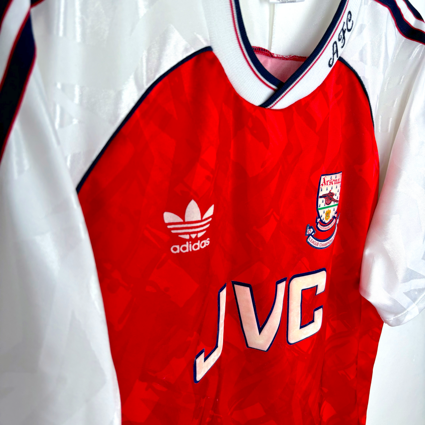 Arsenal 1990/1991/1992 Home Football Shirt Adidas League Champions