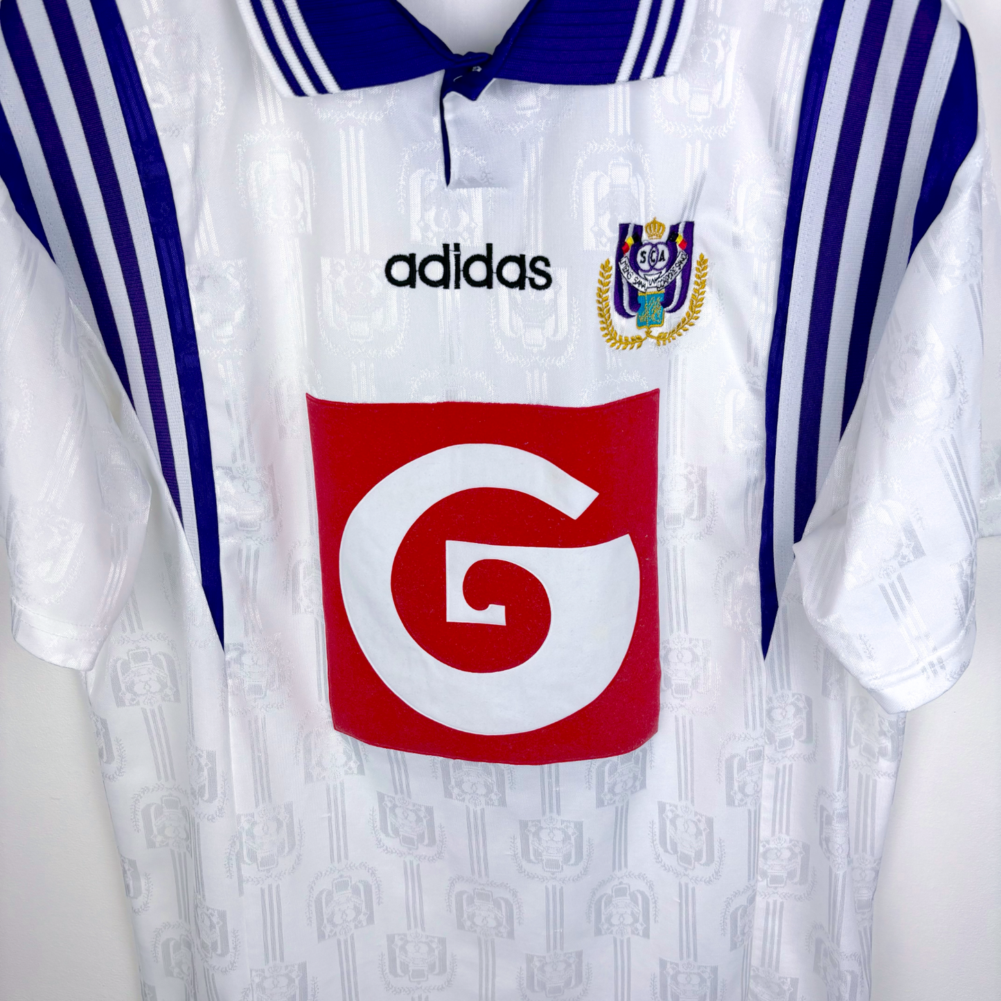 Anderlecht 1996-1997 Home Football Shirt Maillot Jersey Adidas