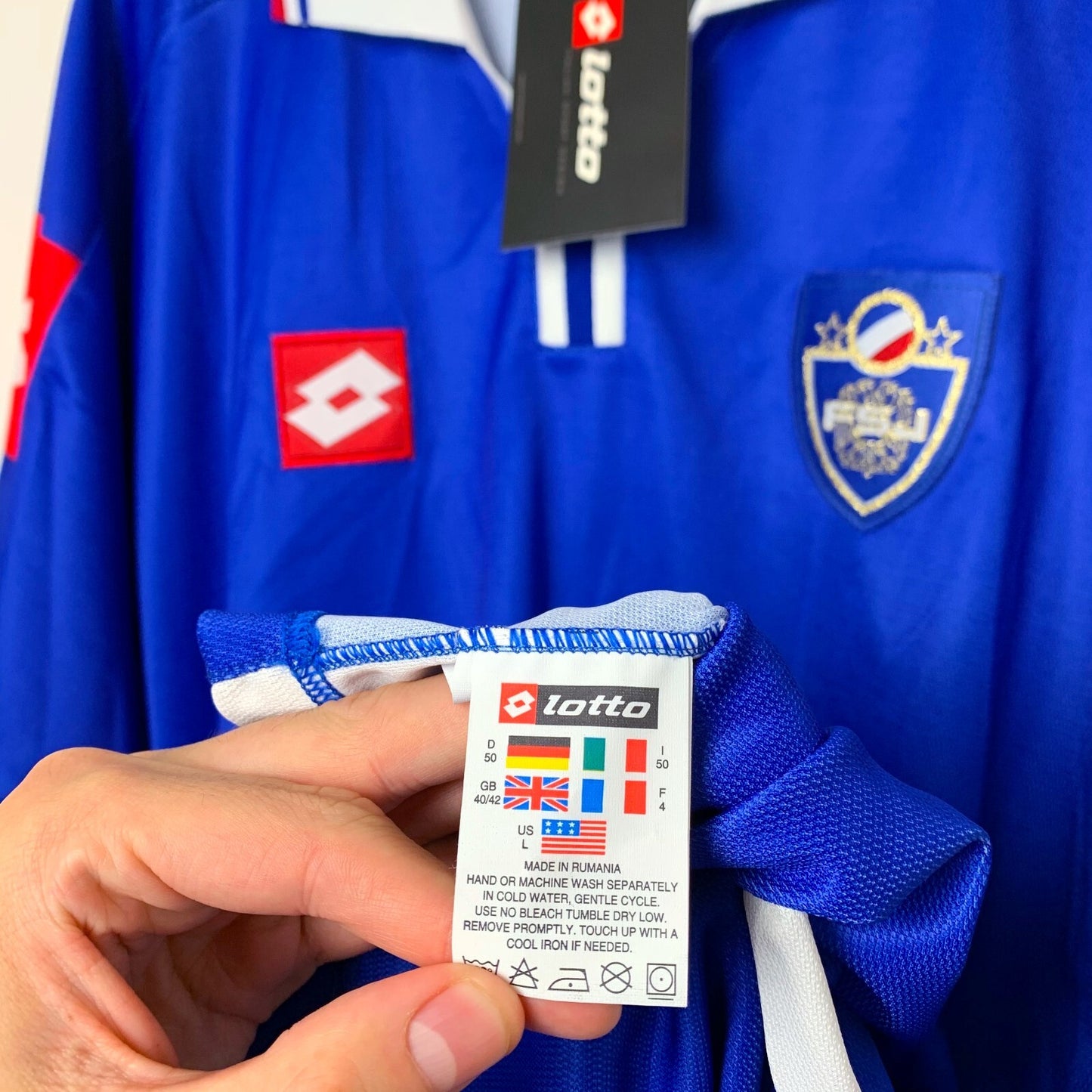 BNWT Yugoslavia Euro 2002-2003 Home Football Shirt Lotto Royal