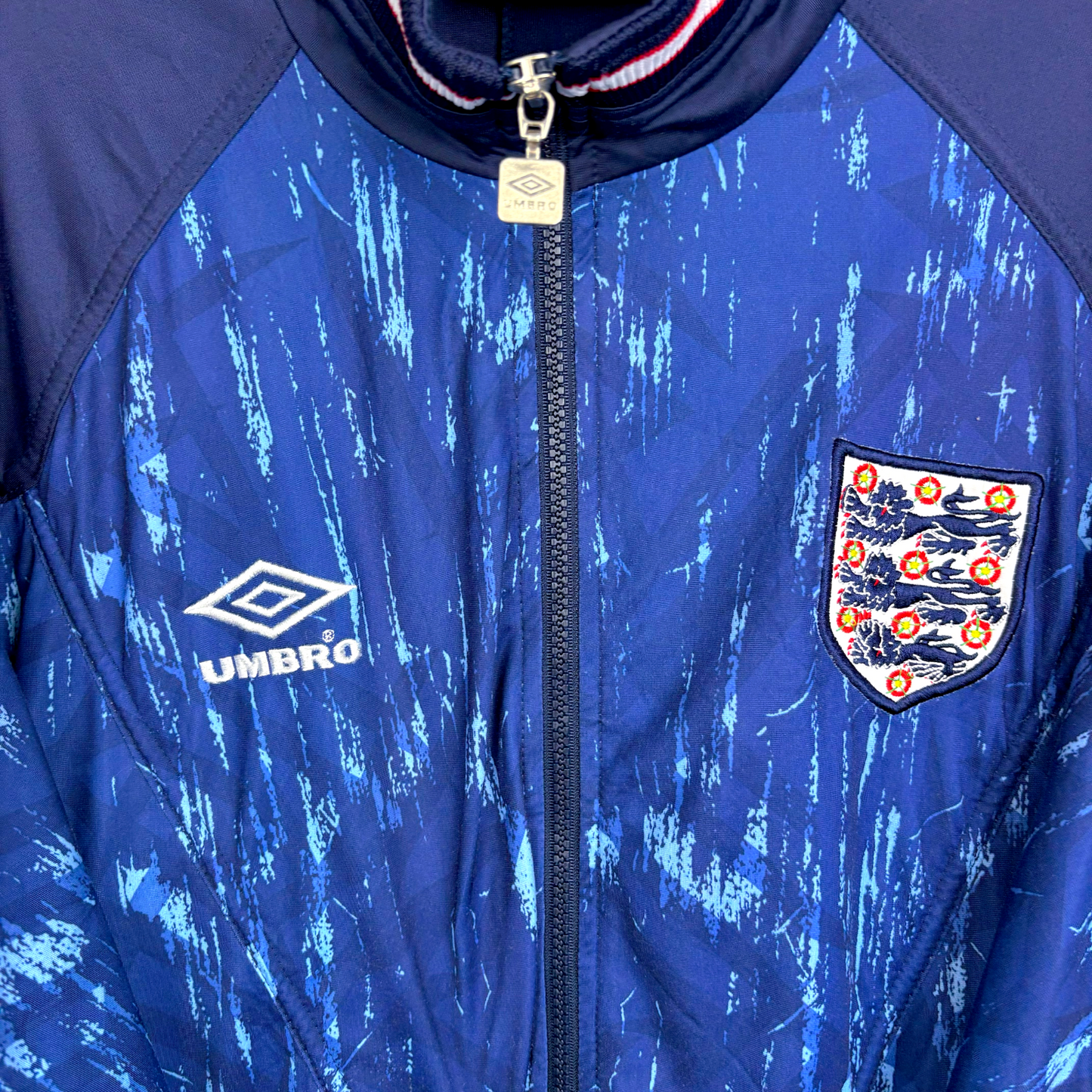 England 1993/1994/1995 Umbro Training Football Track Tracksuit Jacket