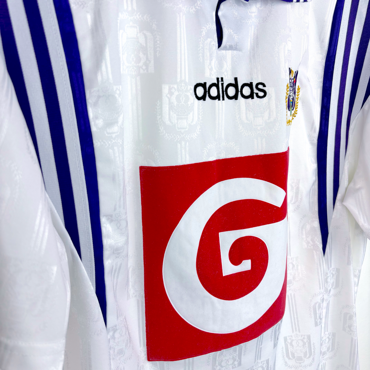 Anderlecht 1996-1997 Home Football Shirt Maillot Jersey Adidas