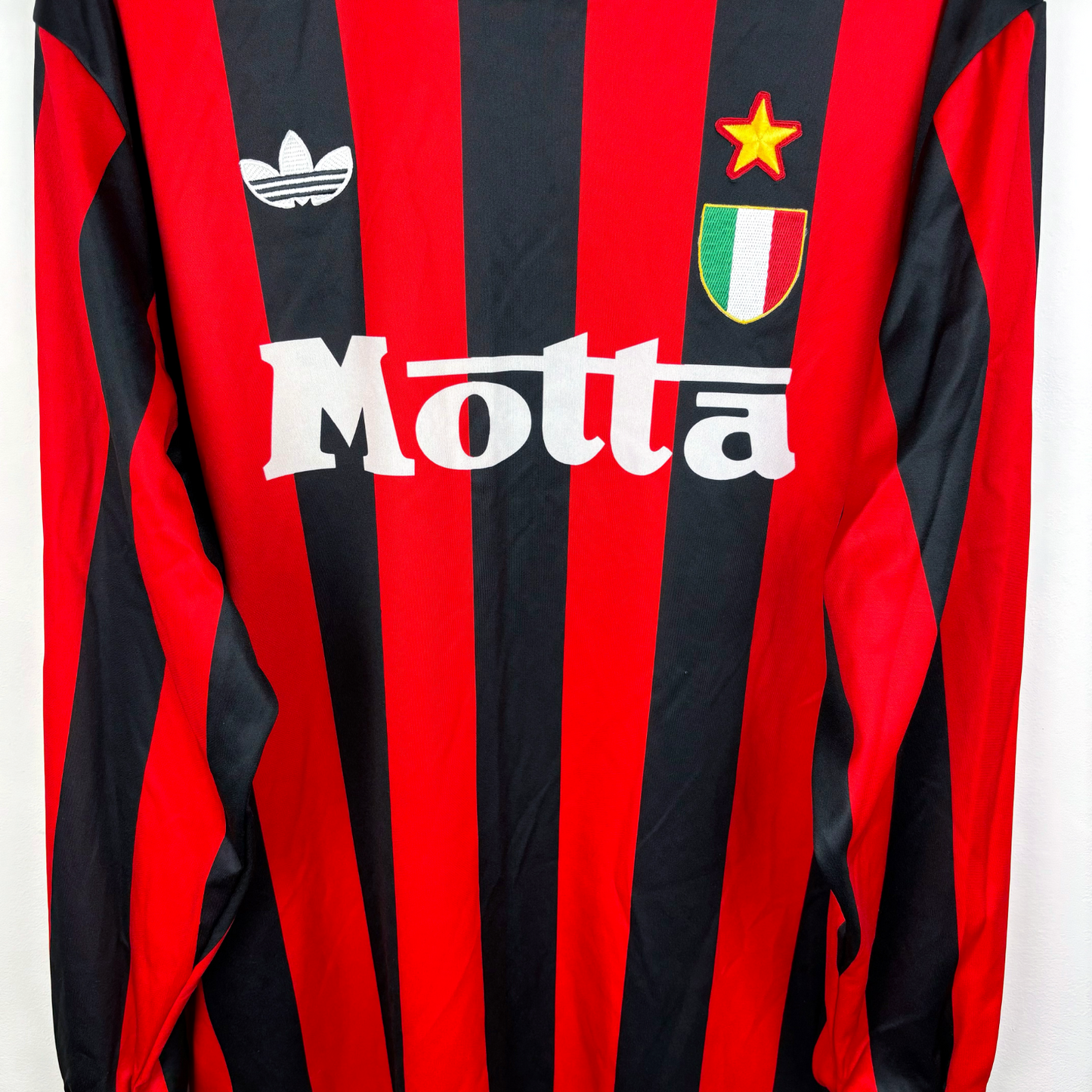 AC Milan 1992-1993 Home Longsleeve Football Shirt Maglia Calcio Adidas