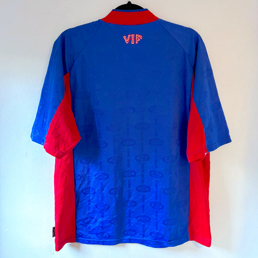 Valerenga VIF 1998-1999 vintage football shirt in blue and red Adidas retro football classics shirt. - Valerenga VIF 1998-1999 Home Football Shirt Jersey Adidas
