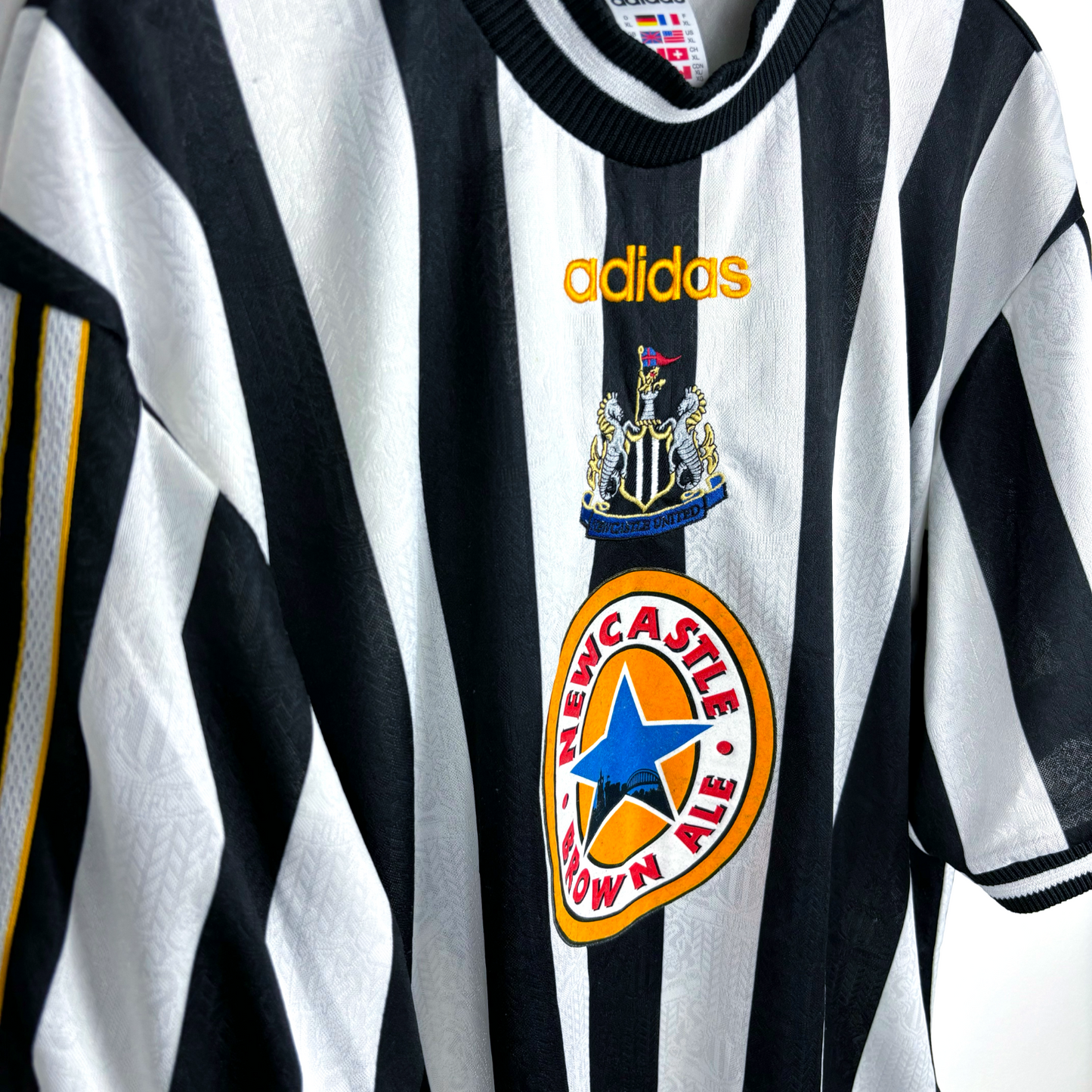 Newcastle United 1997/1998/1999 Home Football Shirt Adidas