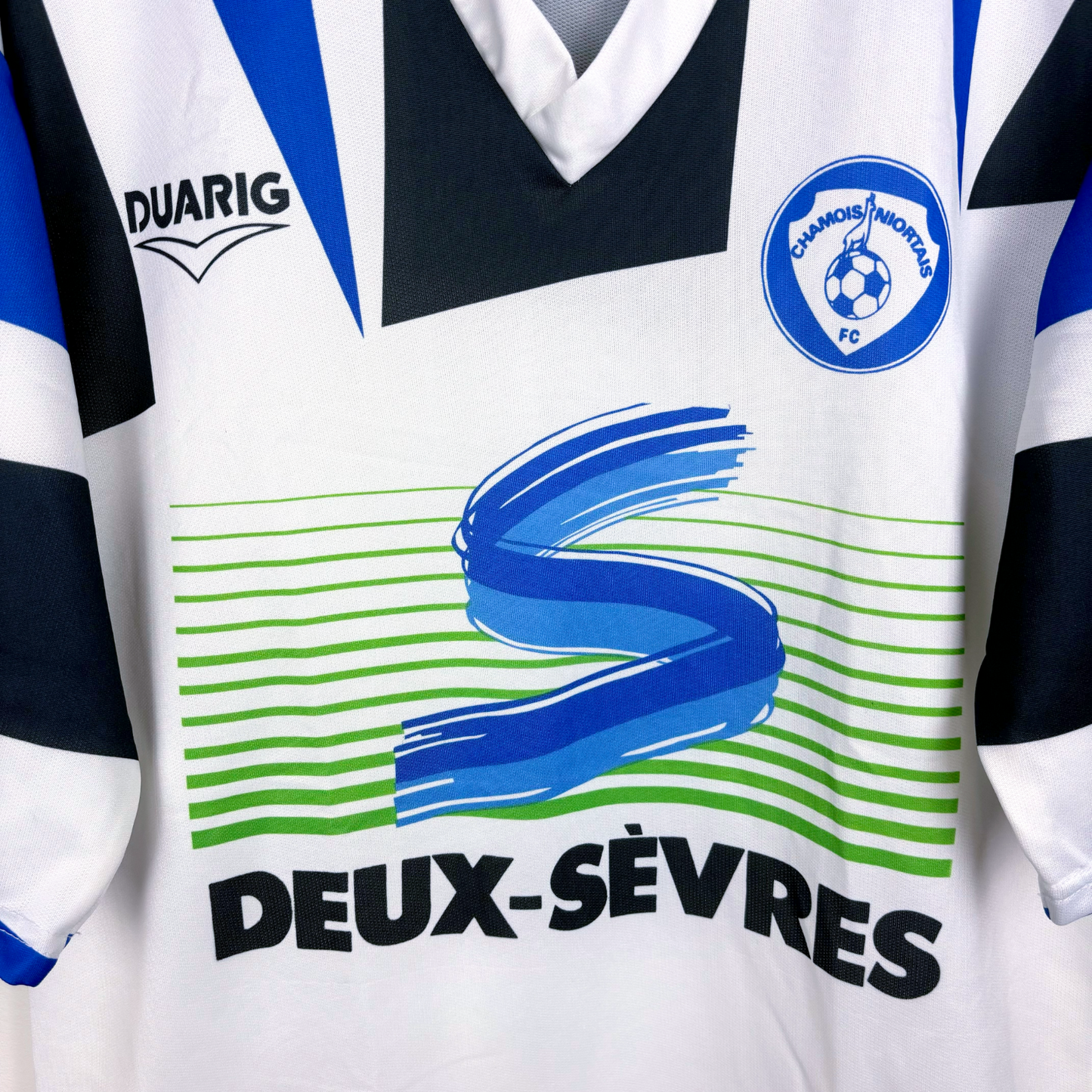 Chamois Niortais 1994-1995 Home Football Shirt Maillot Duarig