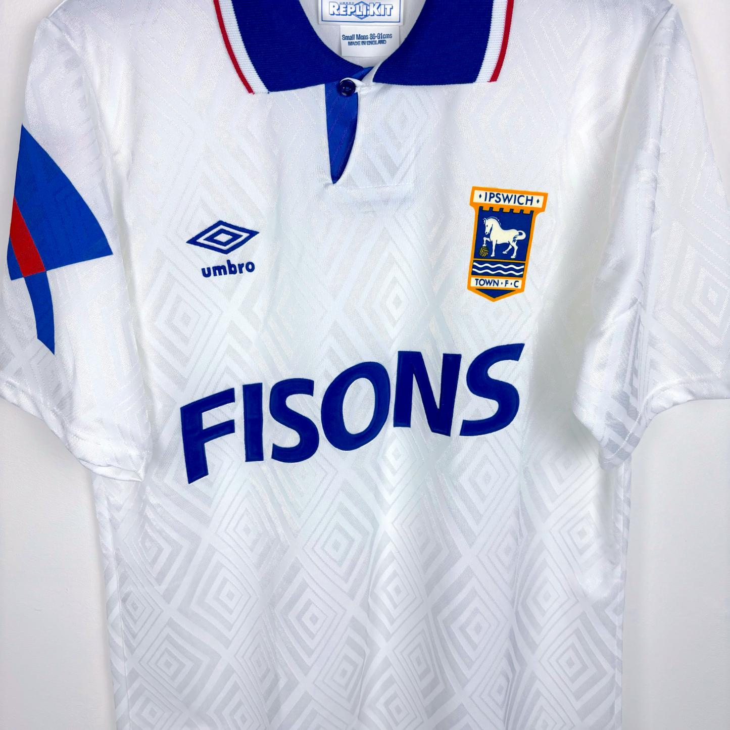 Ipswich Town 1991/1992/1993 Away Football Shirt Umbro