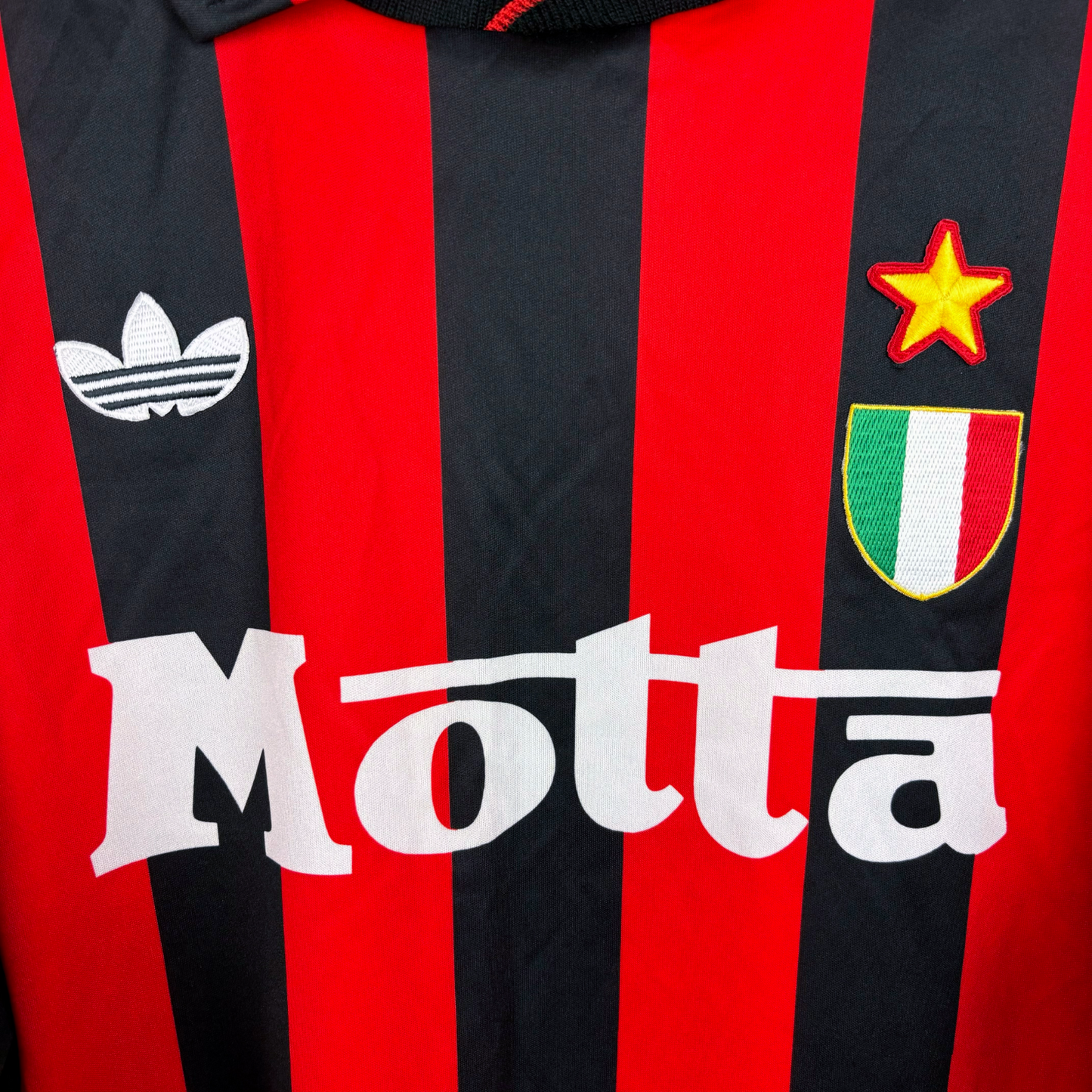 AC Milan 1992-1993 Home Longsleeve Football Shirt Maglia Calcio Adidas