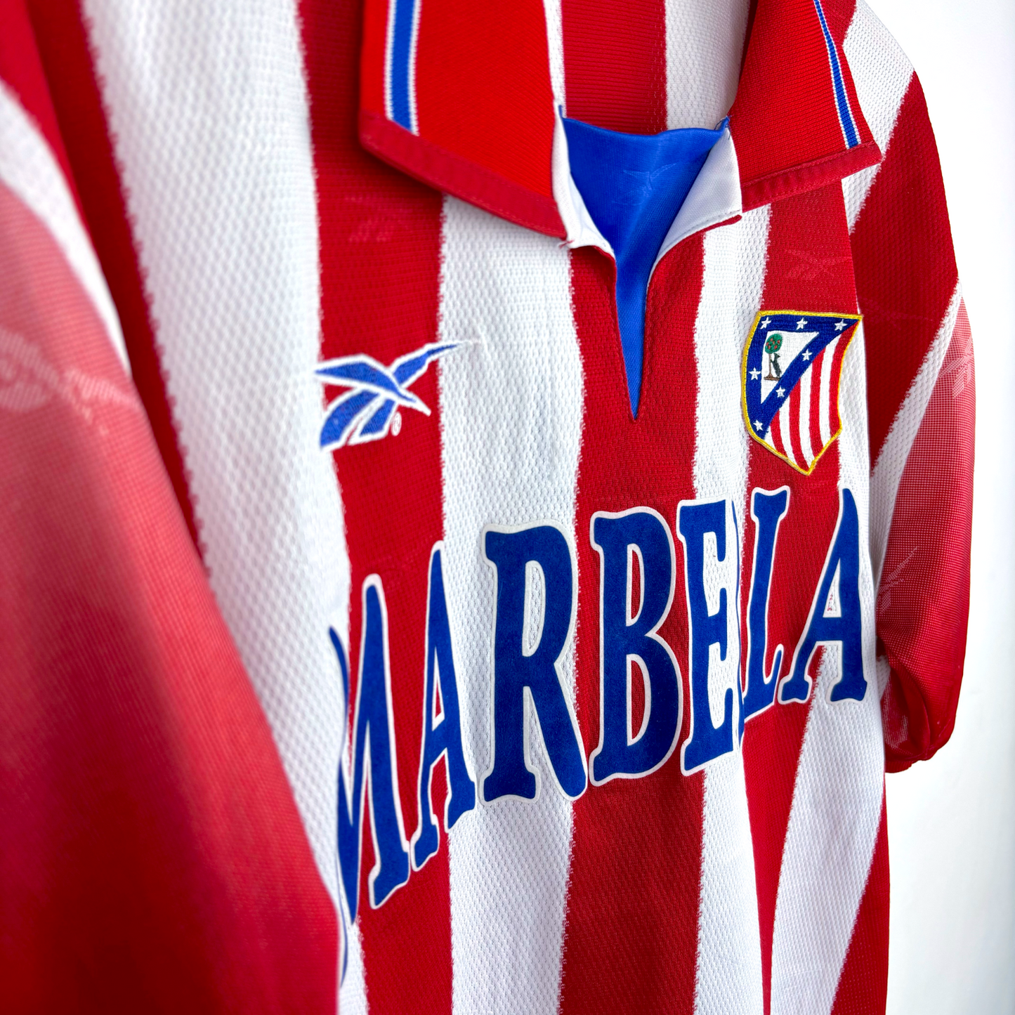 Atletico Madrid 1998-1999 Reebok Home Football Shirt Camiseta Marbella