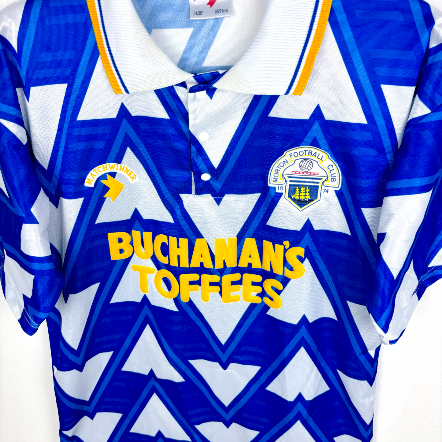 Greenock Morton 1991/1992/1993 Home Football Shirt Matchwinner
