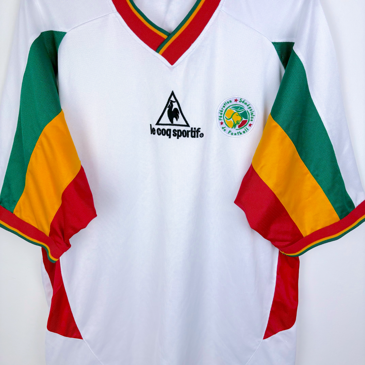 Senegal 2002/2003 Home World Cup Football Shirt Le Coq Sportif