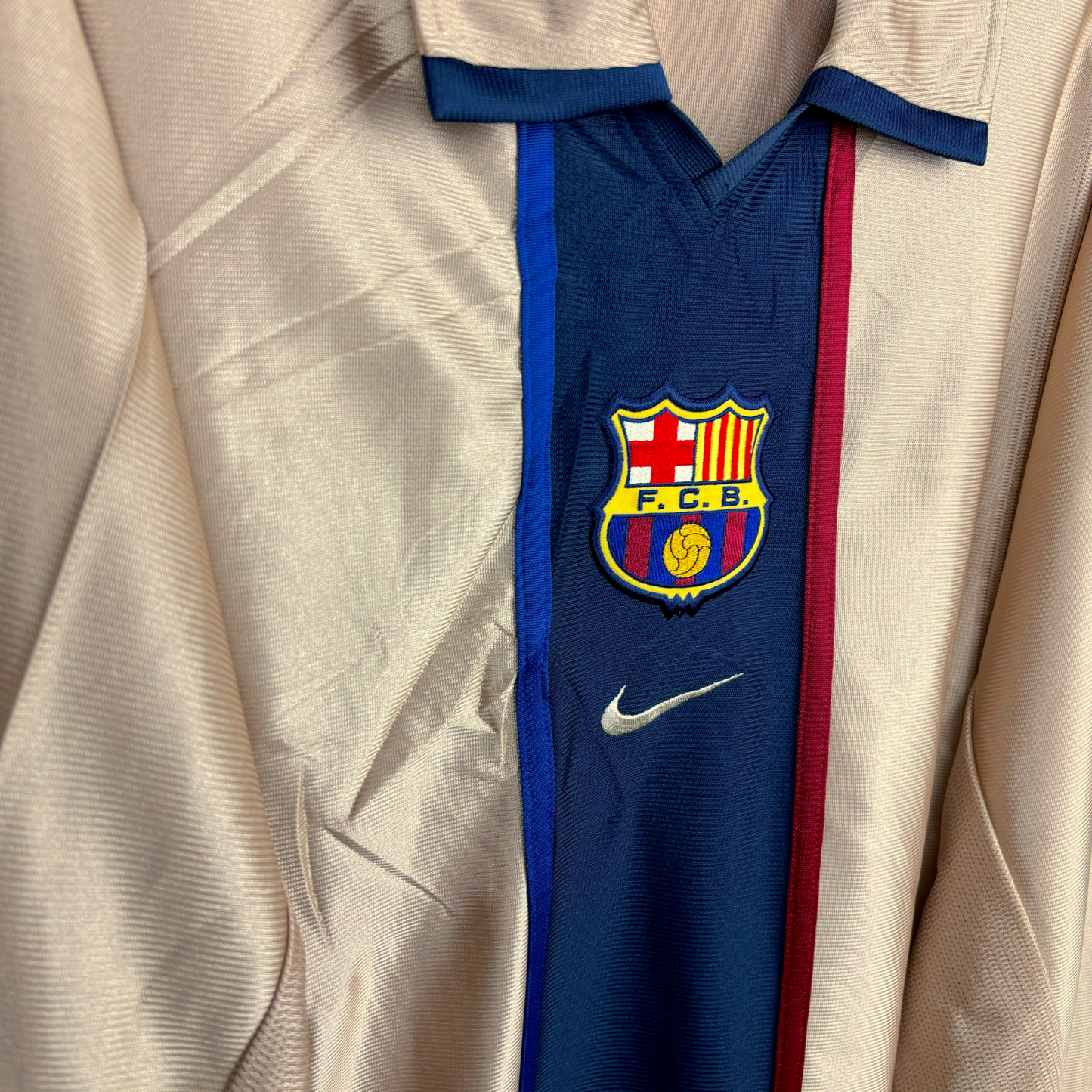 Player Issue FC Barcelona 2001-2002 Away Football Shirt Nike - Cocu 8