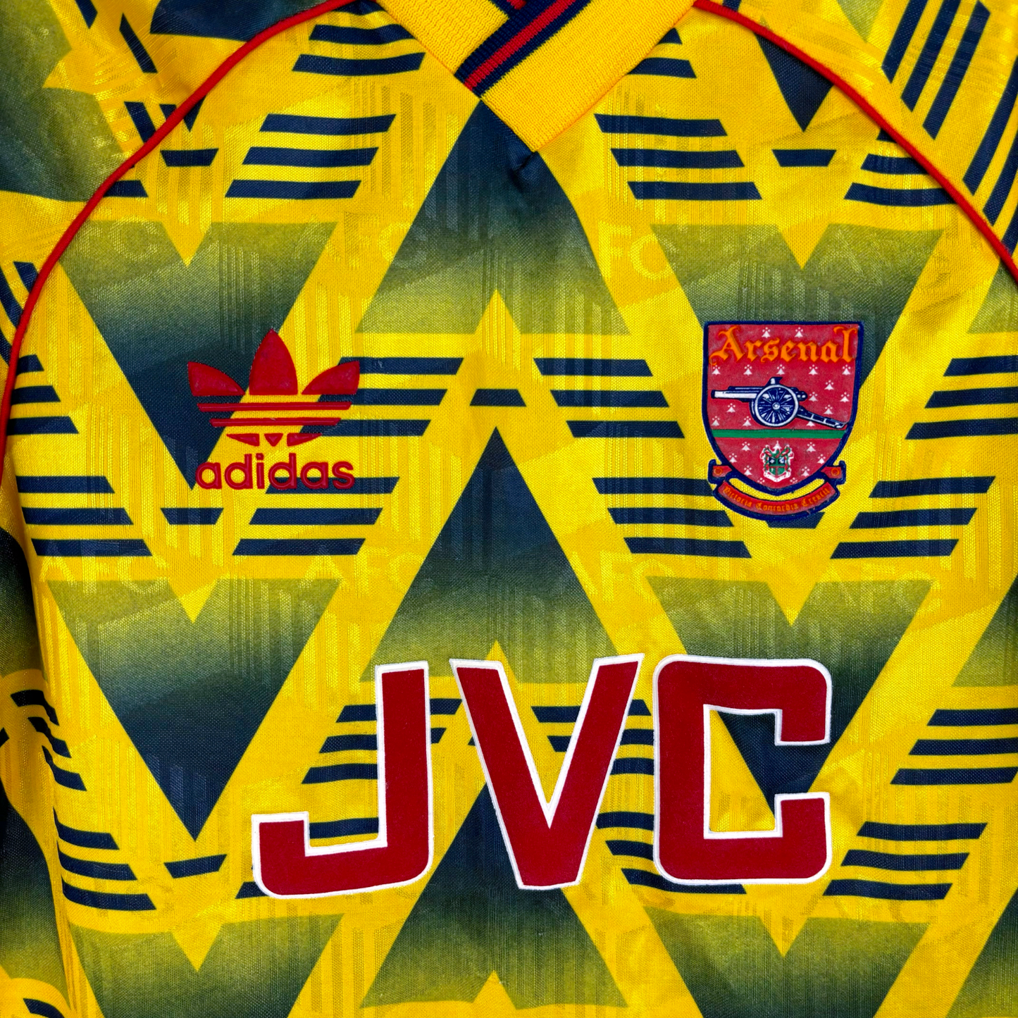 Arsenal 1991/1992/1993 Bruised Banana Away Football Shirt Adidas