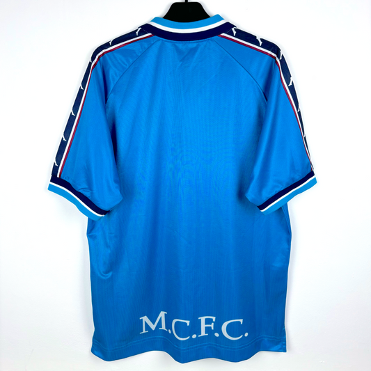 Manchester City 1997/1998/1999 Kappa Home Football Shirt Brother