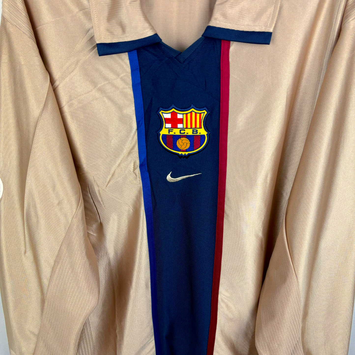 Player Issue FC Barcelona 2001-2002 Away Football Shirt Nike - Cocu 8
