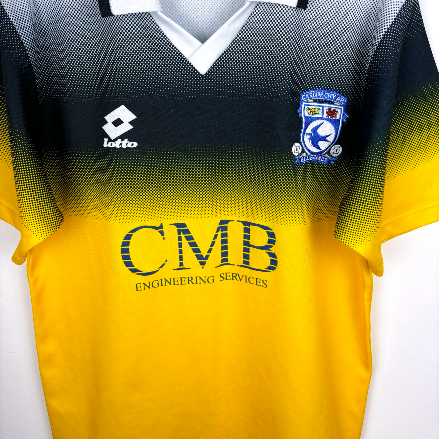 Cardiff City 1996-1997 Away Football Shirt Jersey Lotto