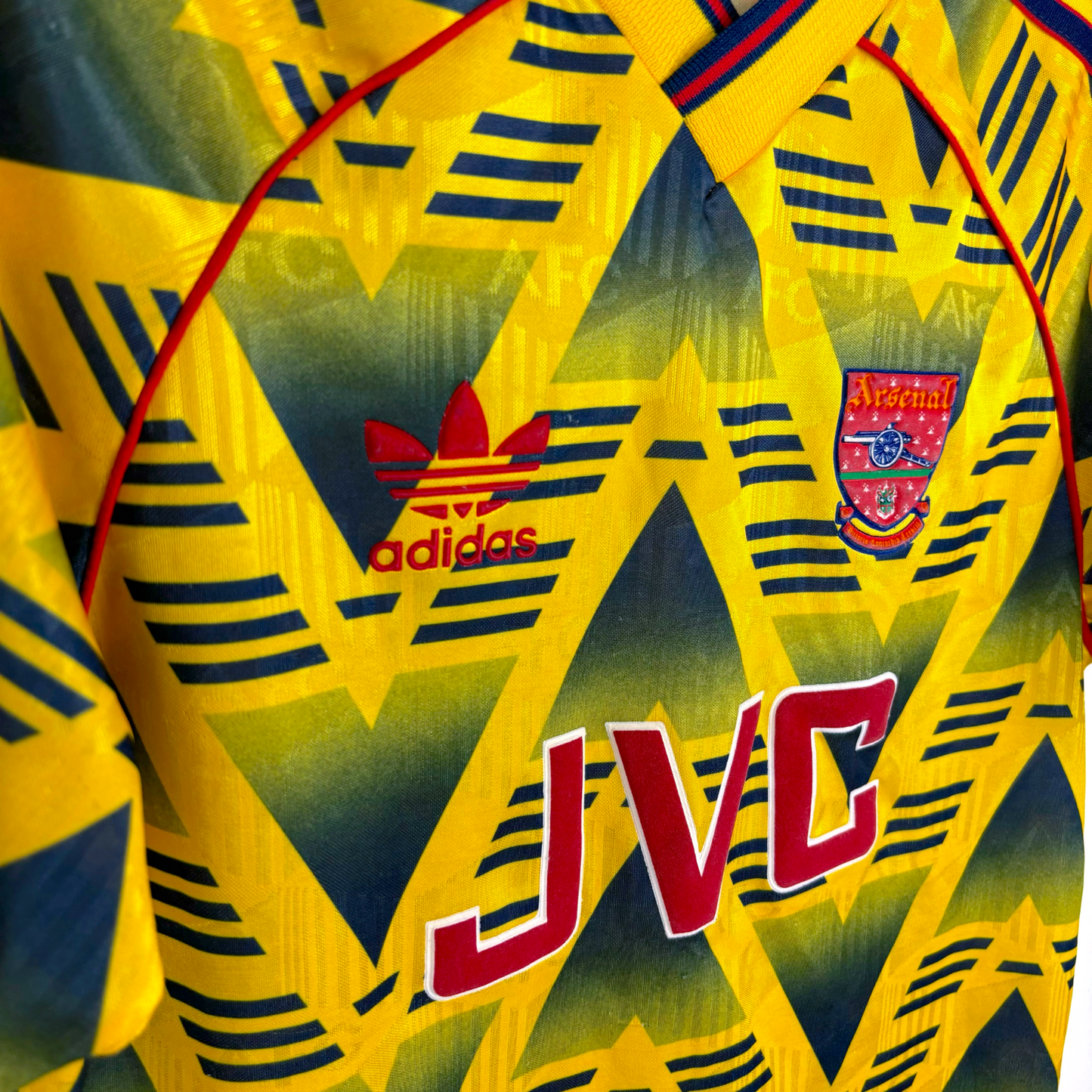 Arsenal 1991/1992/1993 Bruised Banana Away Football Shirt Adidas