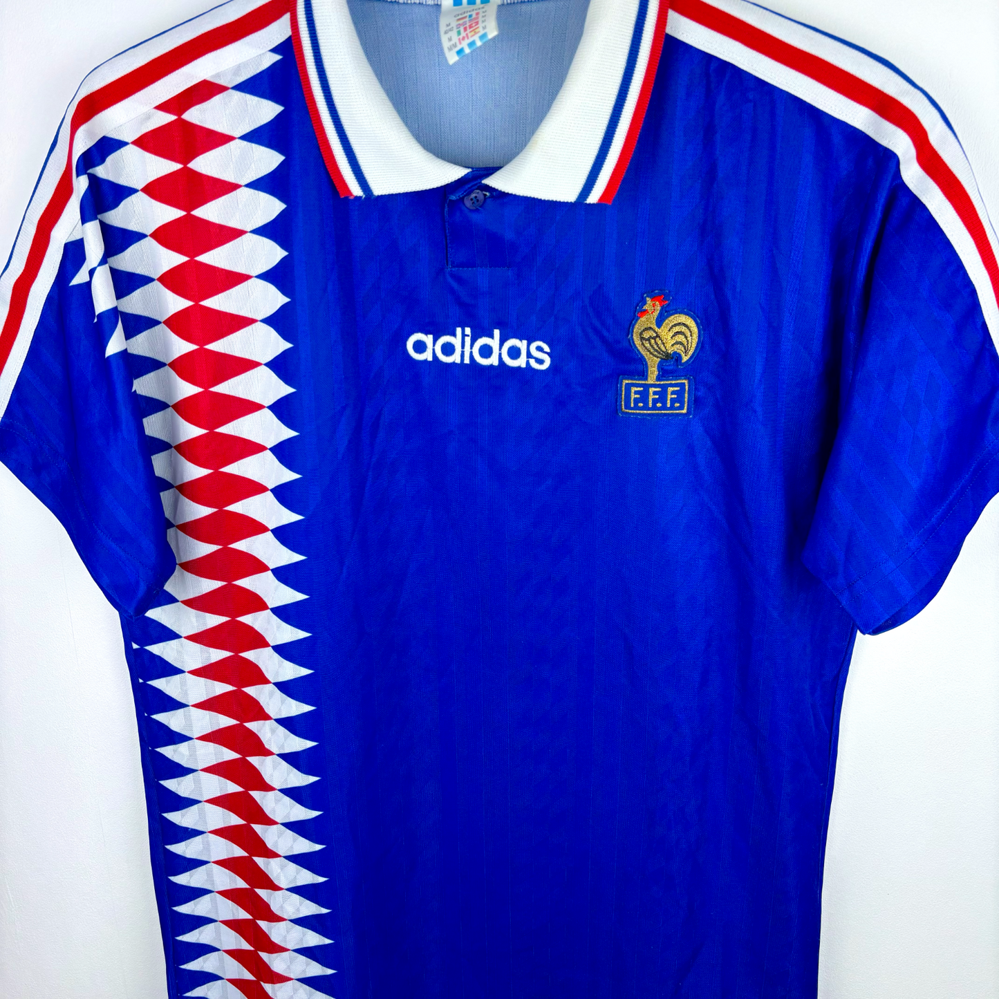 France 1994/1995/1996 Home Football Maiilot Shirt Adidas