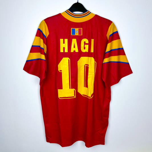 BNWT Romania 1996/1997/1998 Euro 96 Away Football Shirt Adidas - Hagi 10