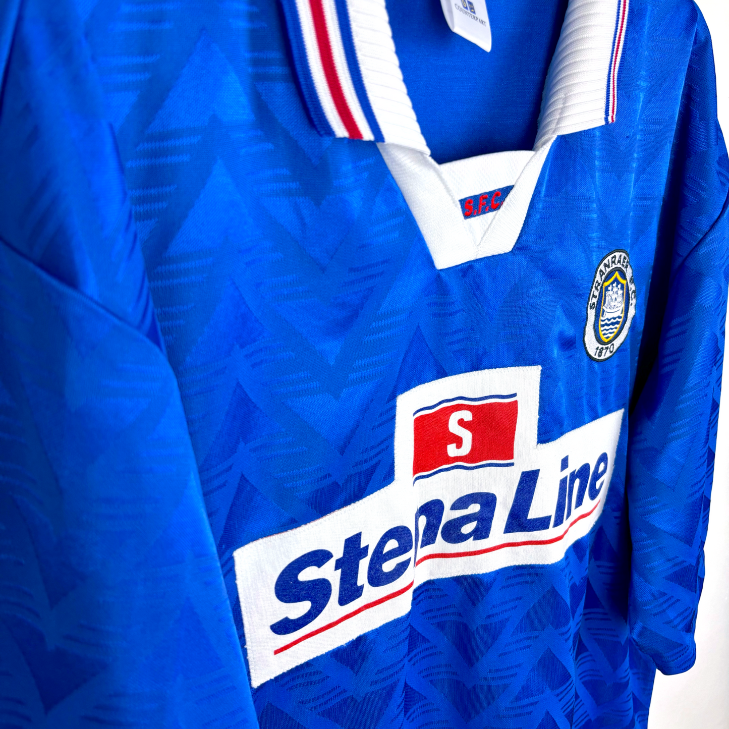 Stranraer 1997/1998/1999 Home Football Shirt Counterpart Stena Line