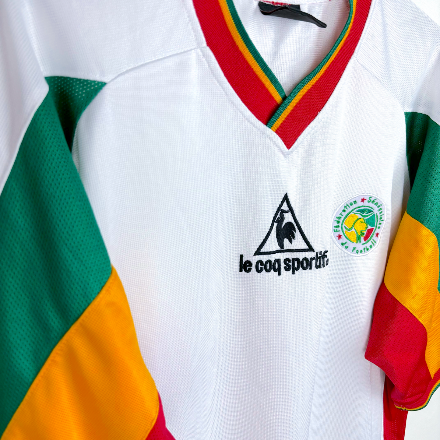 Senegal 2002/2003 Home World Cup Football Shirt Le Coq Sportif