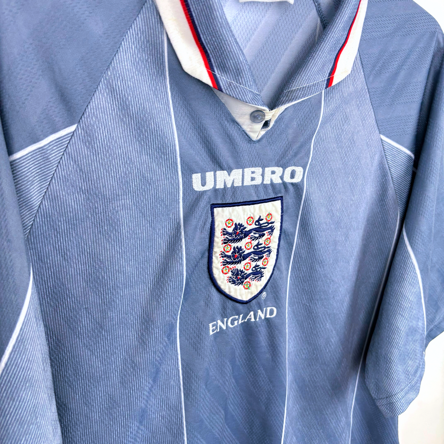 England 1996-1997 Player Issue Umbro Away Football Shirt