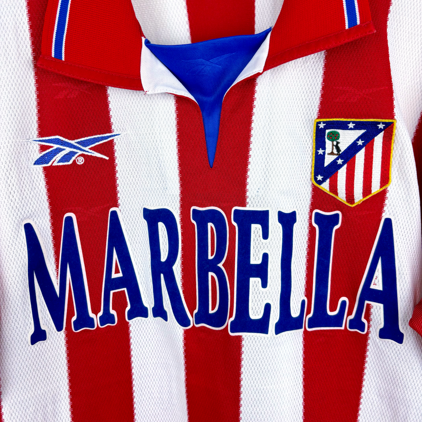 Atletico Madrid 1998-1999 Reebok Home Football Shirt Camiseta Marbella